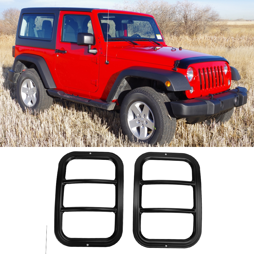 2 Stück Nebelscheinwerfer-rahmenabdeckungen Für Die Hintere Stoßstange, Passend Für Jeep Wrangler 2007-2018