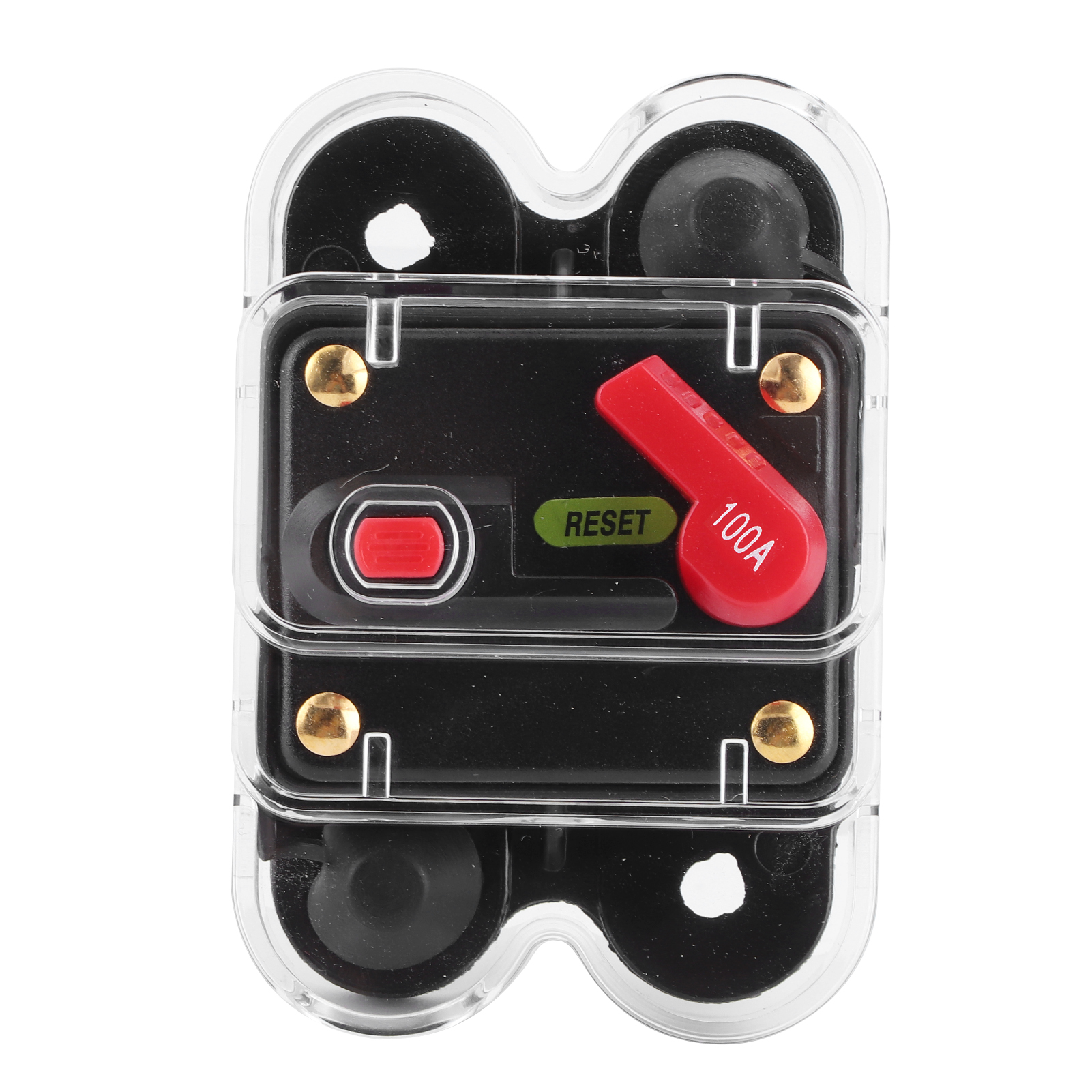12v–24v Gleichstrom-leistungsschalter Für Auto, Boot, Fahrrad, Stereoanlage, Audio, Wechselrichter Mit Manueller Rückstellung Und Wasserdichter Abdeckung, 100 A