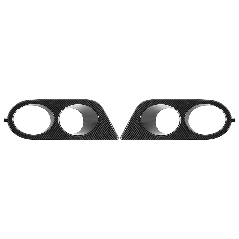 2 Stück Nebelscheinwerferabdeckungen Für Die Frontstoßstange Mit Zwei Löchern, Autozubehör Passend Für E46 M3 2001–2006, Carbonfaser-optik
