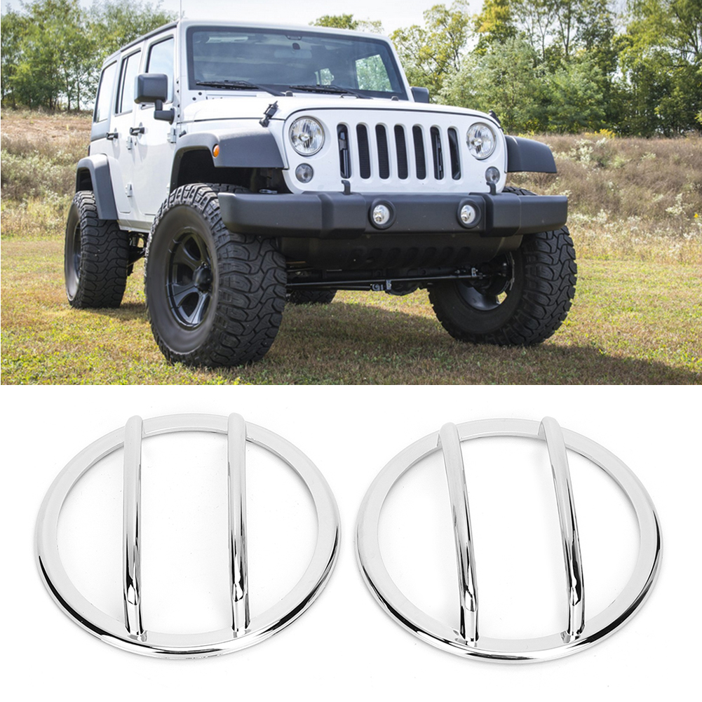 Stück Rad-/blinkerblenden-abdeckungen, Zierrahmen, Passend Für Jeep Wrangler 2007-2017, Leuchtende Farben