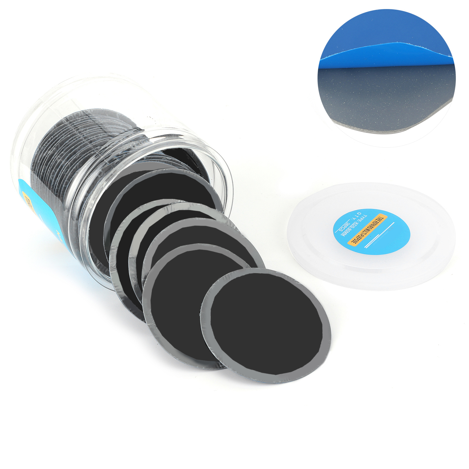 36-teiliges Universal-reifenreparaturset, 80-mm-gummibandwerkzeug, Für Auto- Und Motorradreifenpannen