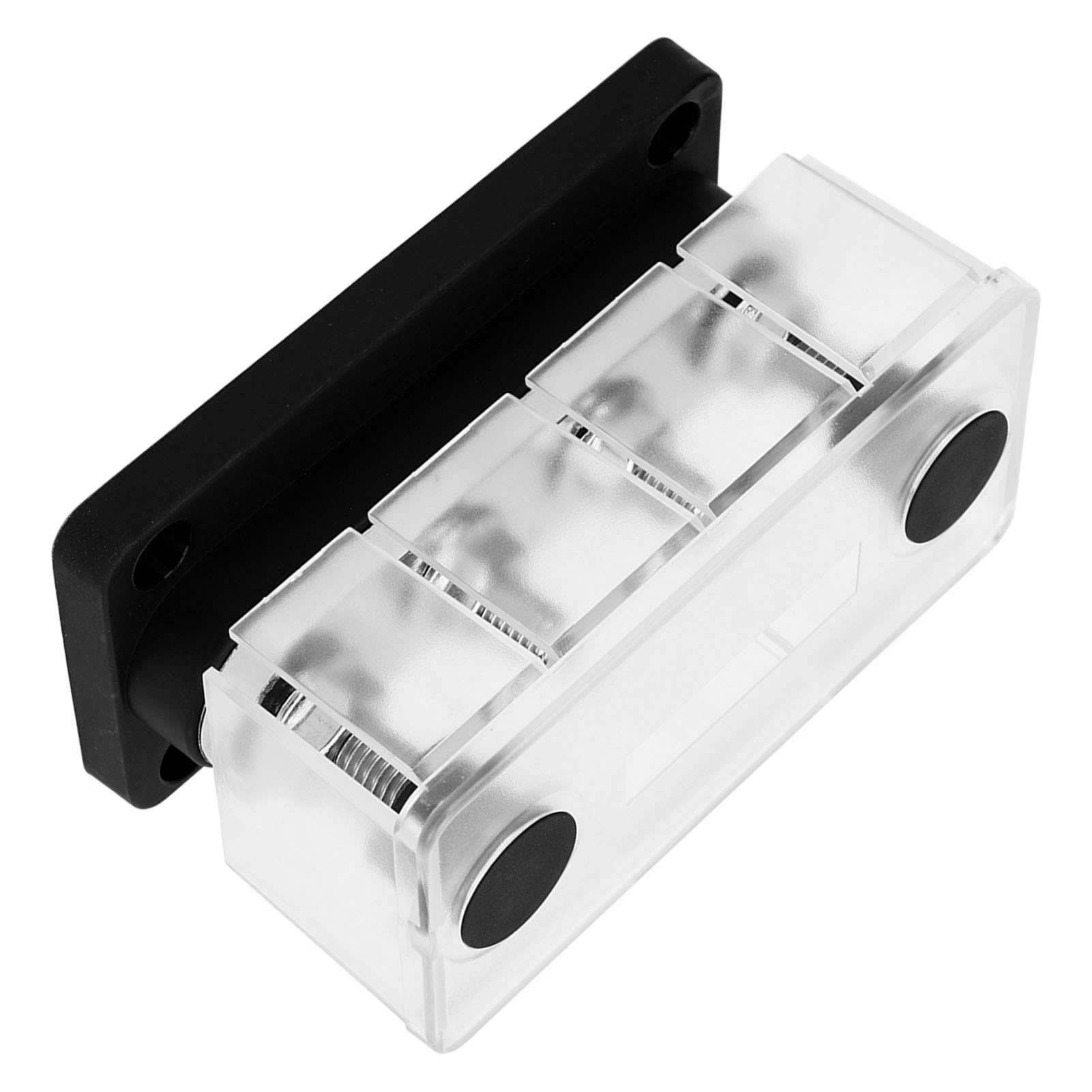 4-poliger M8-stromverteiler, 300 A 12 V–48 V Sammelschiene Für Auto Und Boot, Schwarz