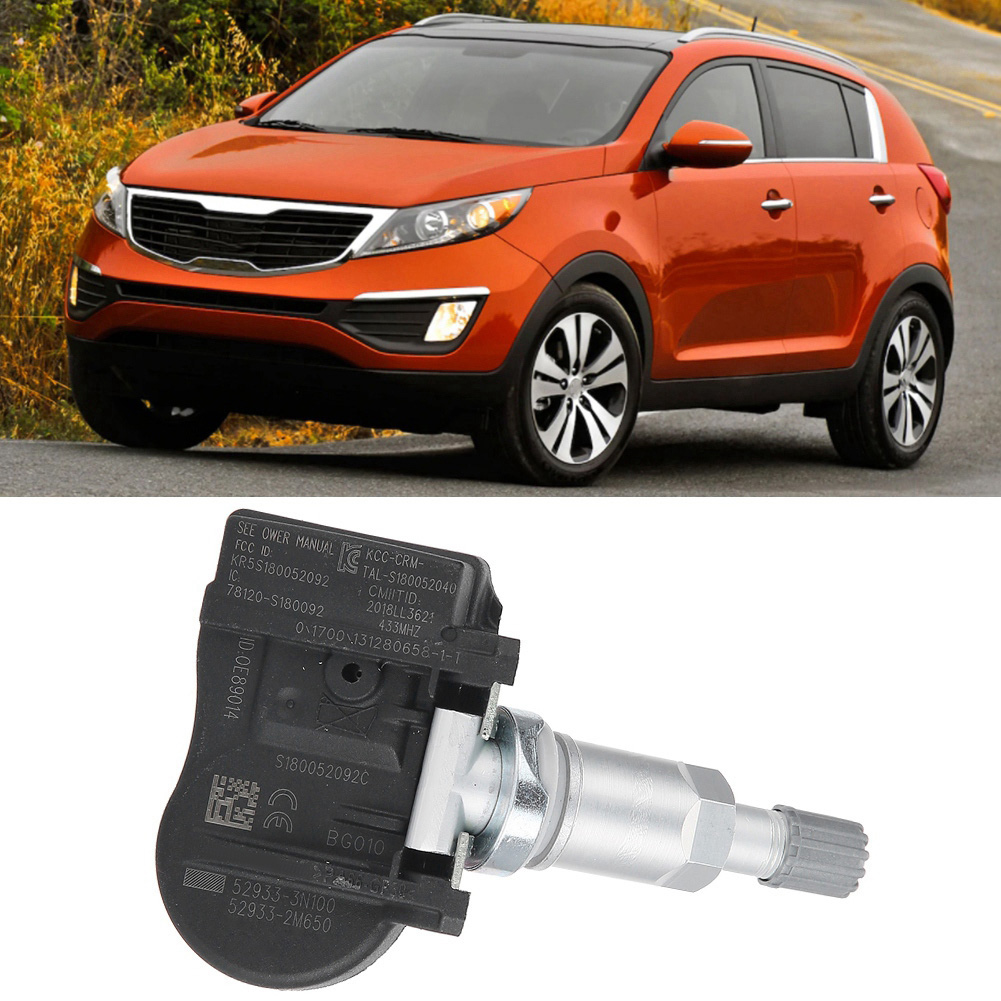 Tpms-sensor Hyundai Kia 529333n100, 4 Reifendrucksensoren, Reifendruckkontrollsystem, Kompatibel Mit Koreanischen Fahrzeugen, Präzises Ersatzteil.