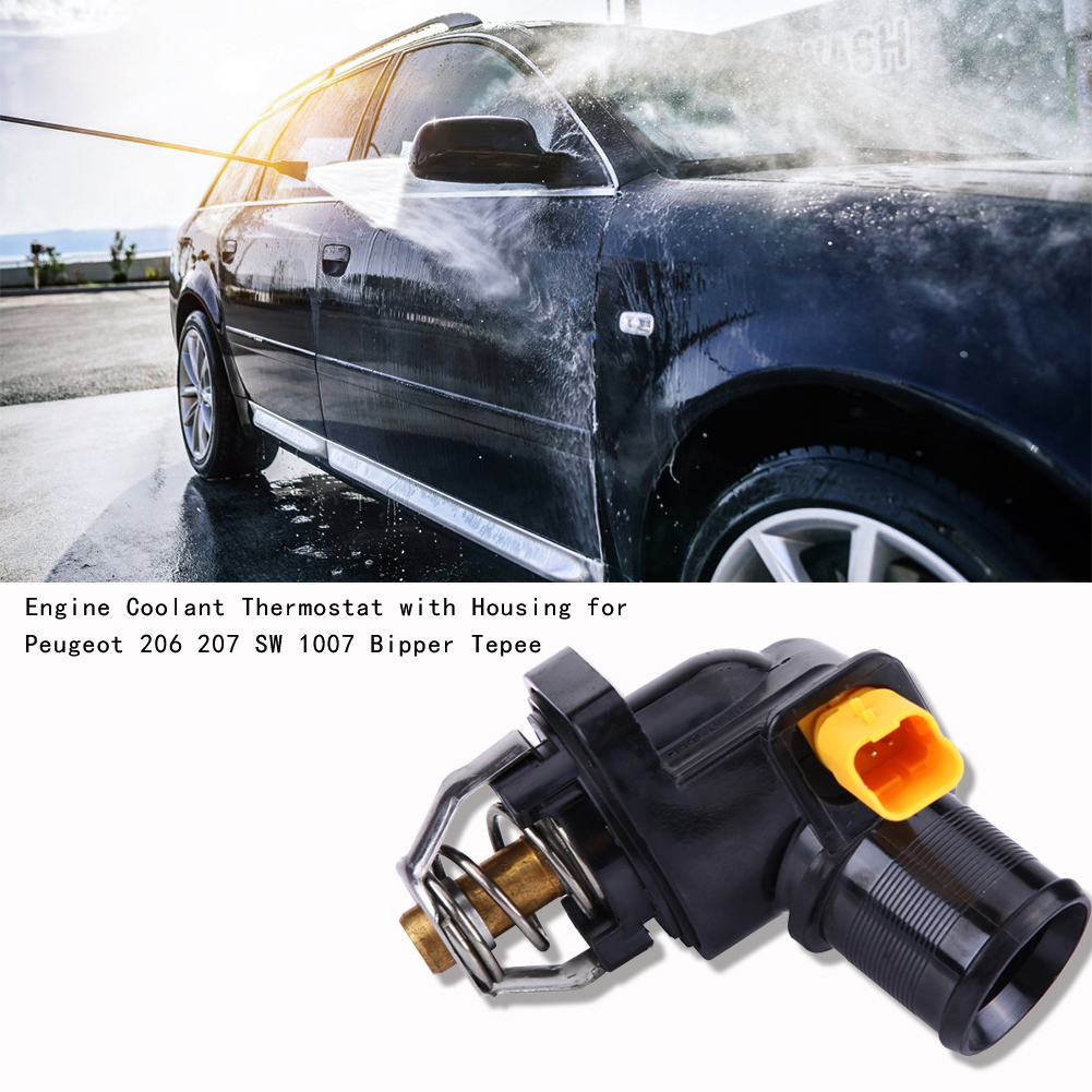 Kühlthermostat Mit Gehäuse Für Peugeot 206, 207 Sw, 1007, Bipper, Tepee – Teilenummer 1336z2, Motorersatzteil, Temperaturregelung, Gitter, Integrierte Dichtung.