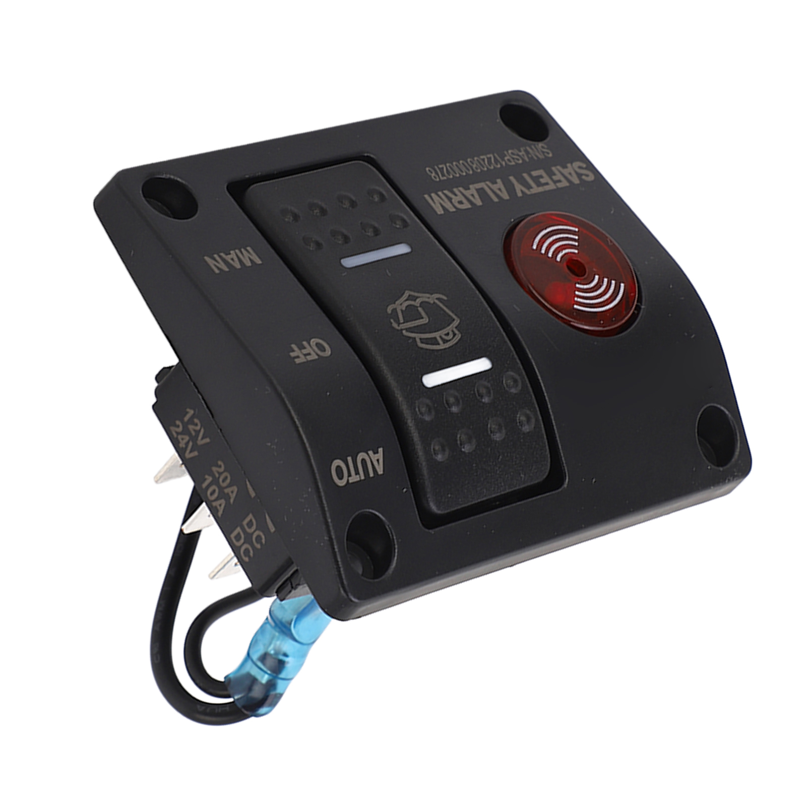 Manueller/automatischer 3-positionen-bilgenpumpenschalter Mit Schwimmer Und Led-anzeige Für Boote Und Yachten, 12 V Dc