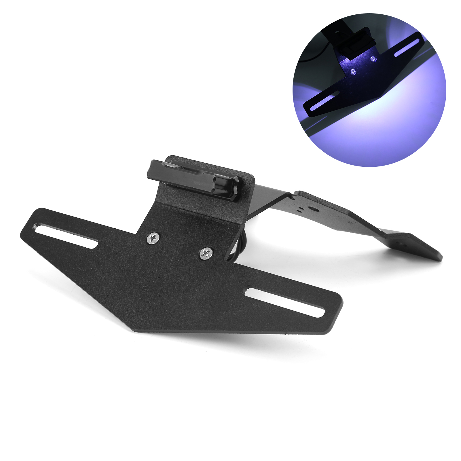 Kennzeichenhalterung Für Motorräder Mit Weißer Led 5050, Kompatibel Mit Suzuki Gsxr600/750 (2015–2019), Robuste Hintere Kennzeichenhalterung