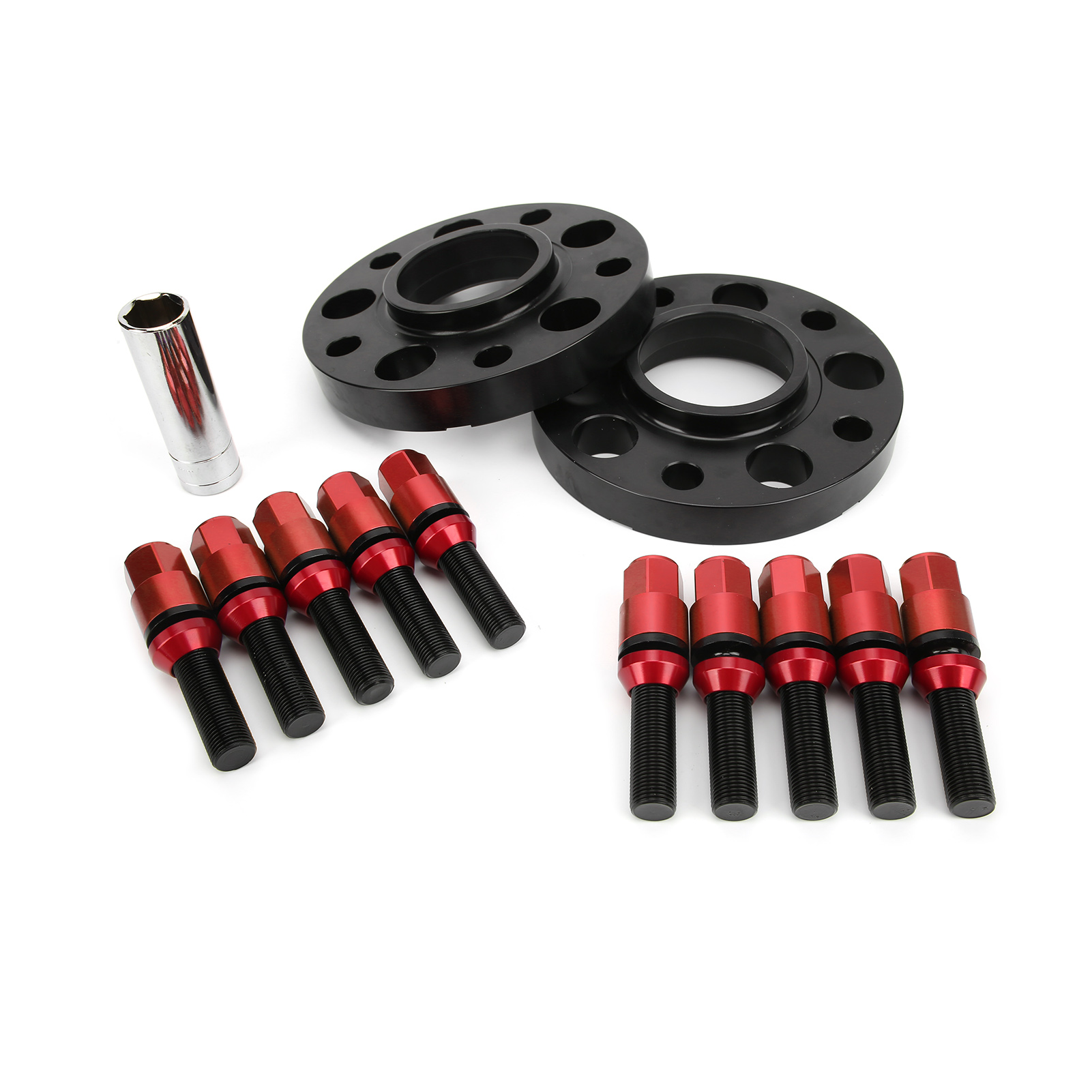 15 Mm / 0,6 Zoll Zentrier-radabstandshalter-set, Kompatibel Mit Bmw 2er F22/f23 (2013–2019), Rot