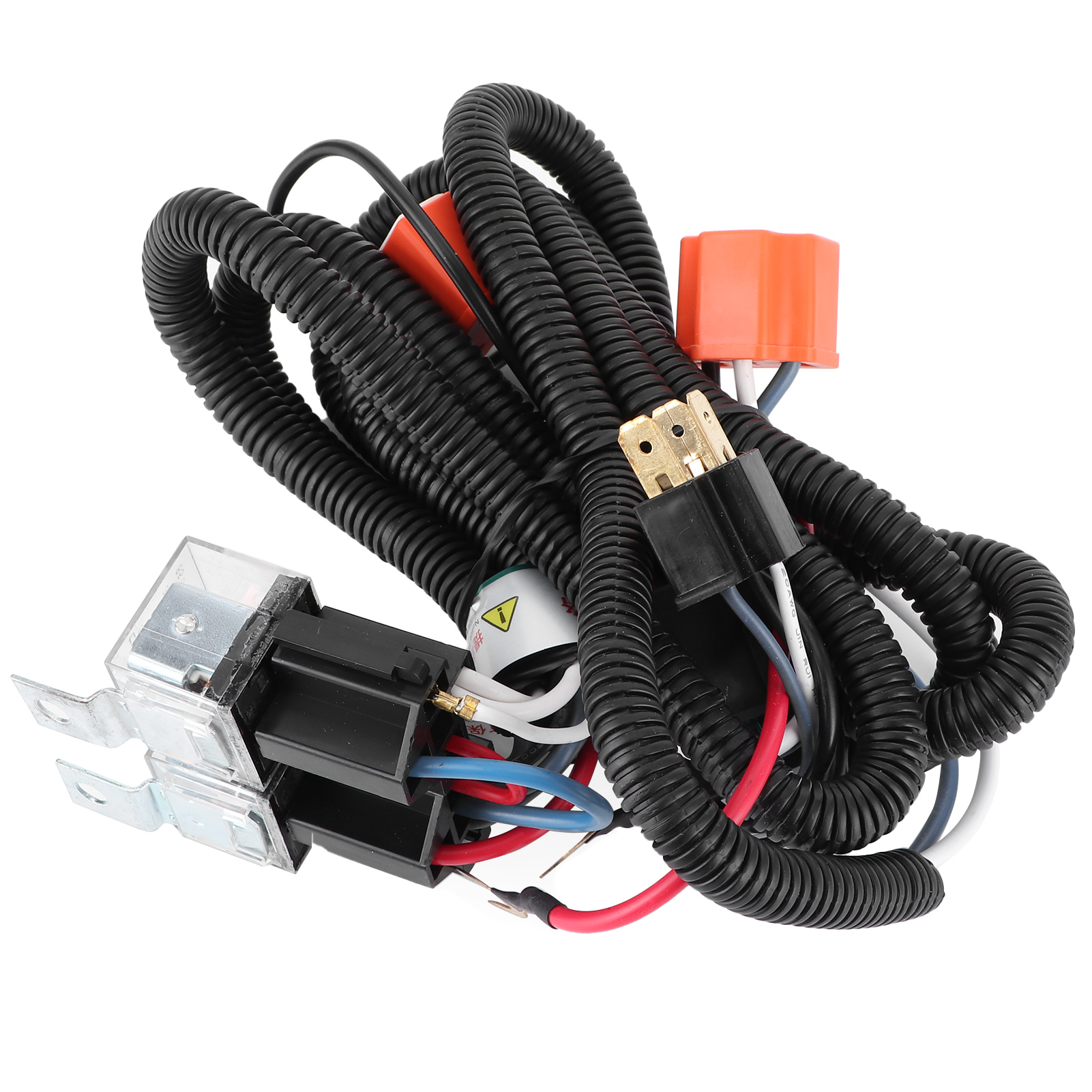 2-teiliger Scheinwerfer-kabelbaumsatz, 12v 40a 55w Lichtverstärker, Scheinwerferrelais, Helligkeitsverstärkung, Lampenanschluss.