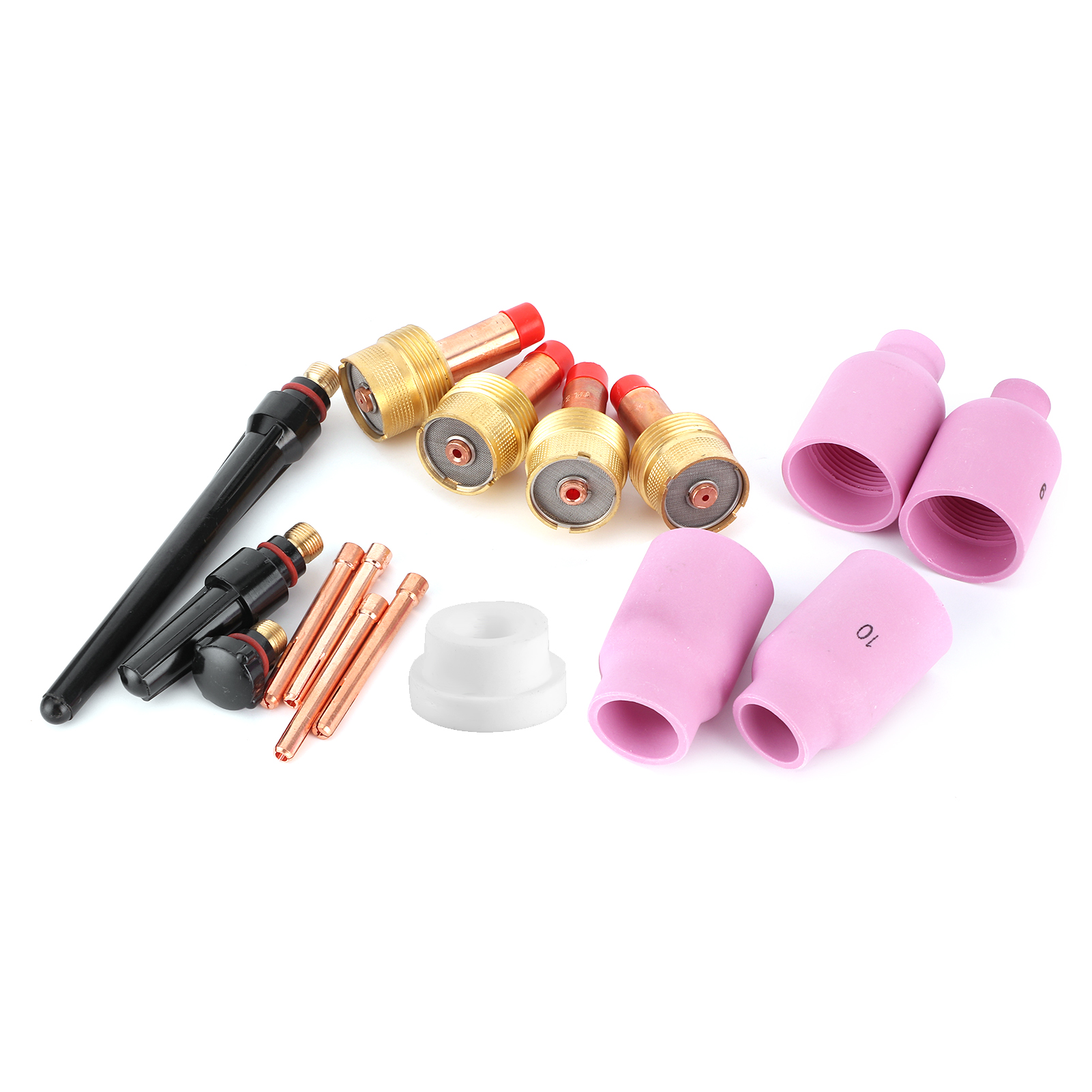 16-teiliges Keramikdüsen-gaslinsen-set Für Wig-schweißbrenner 17/18/26