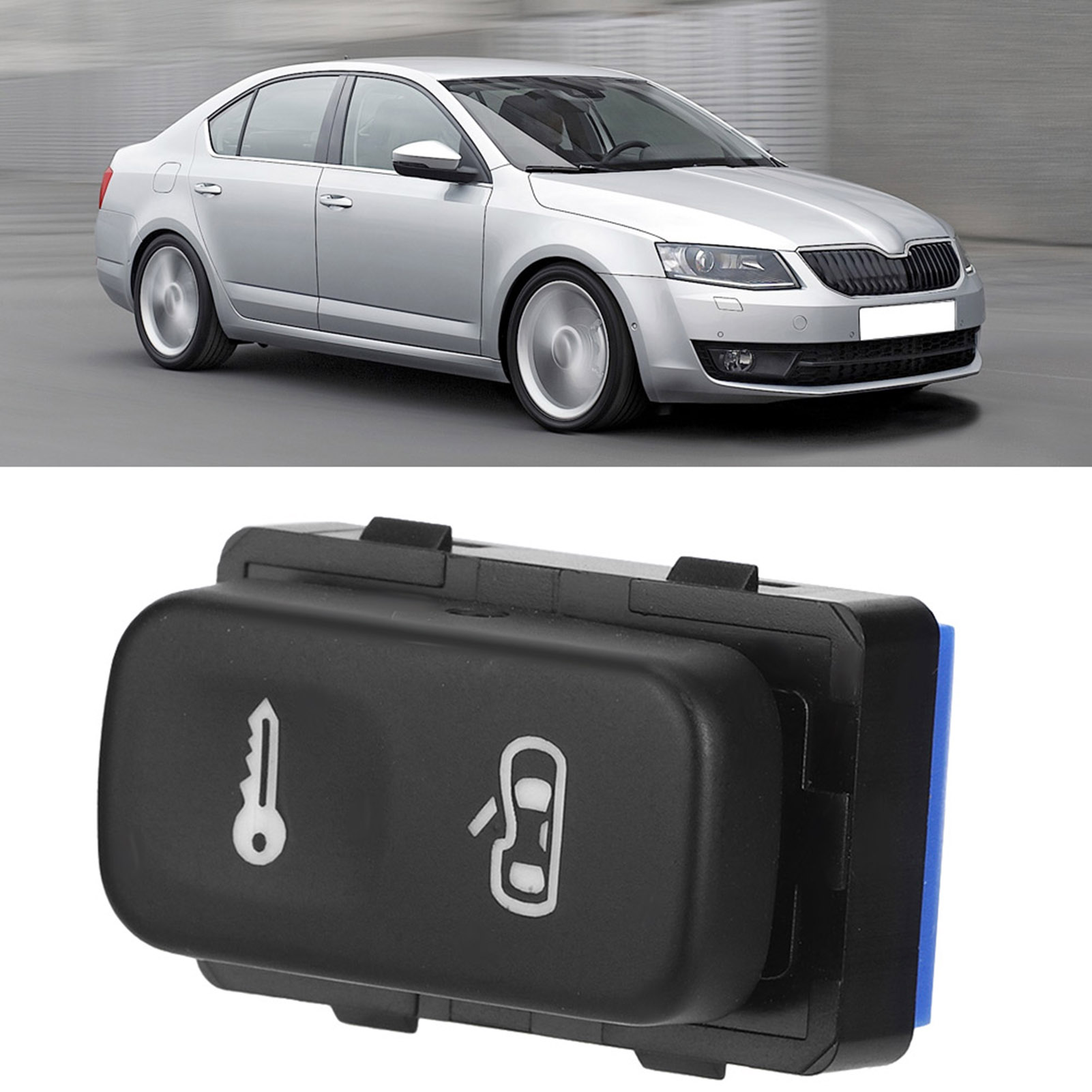 Zentralverriegelungs-schalterknopf, Schwarz, 1z0962125a, Passend Für Octavia Mk2 2004–2013