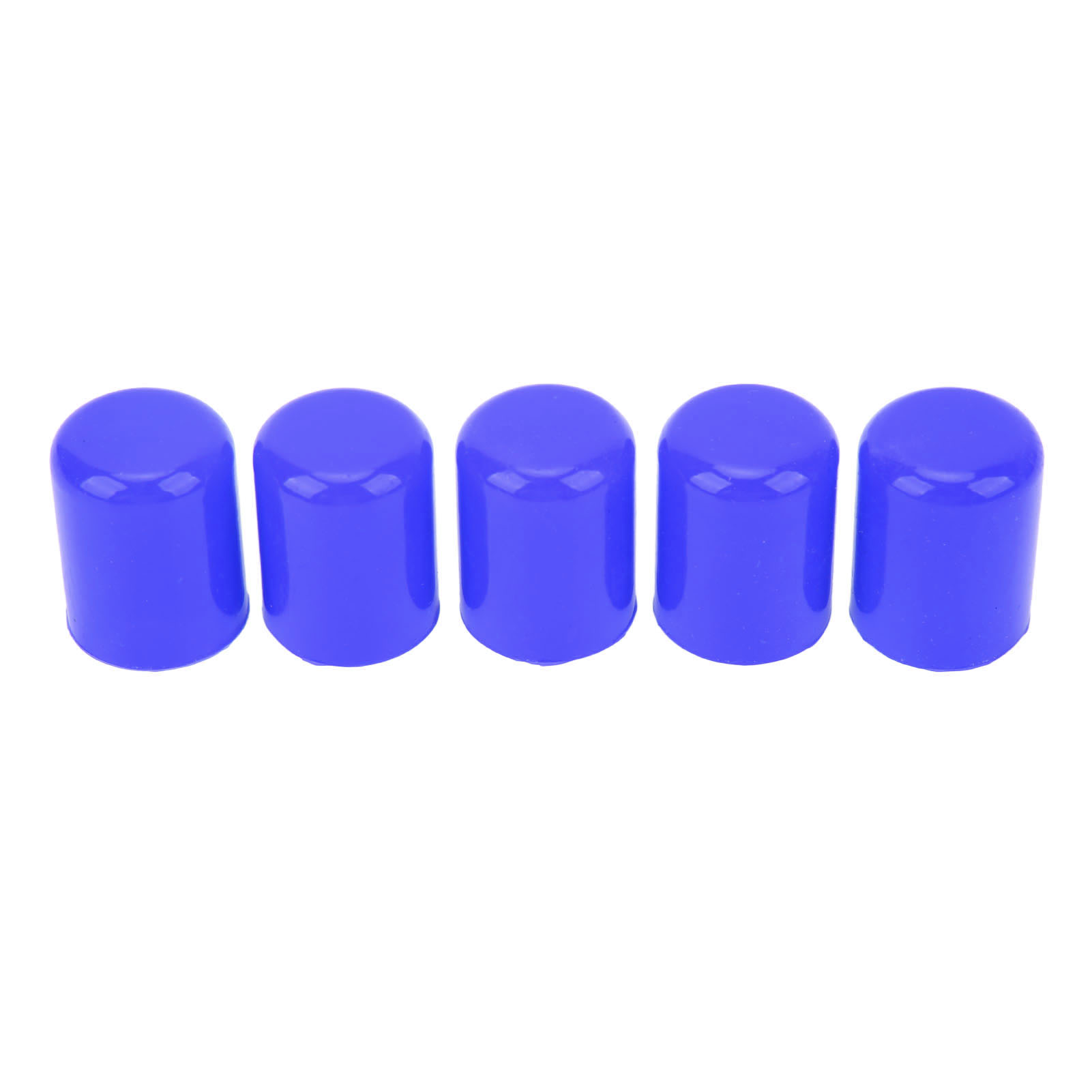 Blaue Silikon-ansaugschlauch-endkappe, Wetterfest, Für 19 Mm Rohr, 5er-packung Für Automobile.