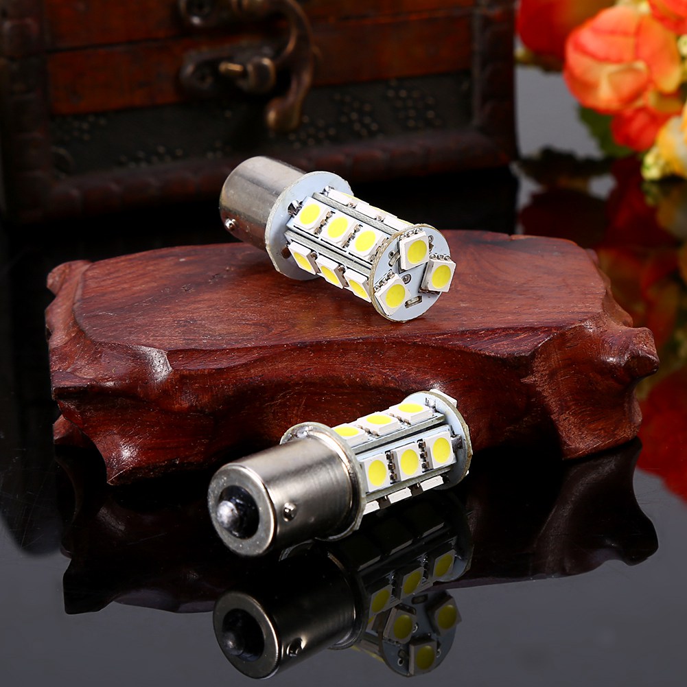 10x Led-autolampen 1156 Ba15s 1141 1073 1095, 18 Smd 5050, Autoblinker, Weiß Blau