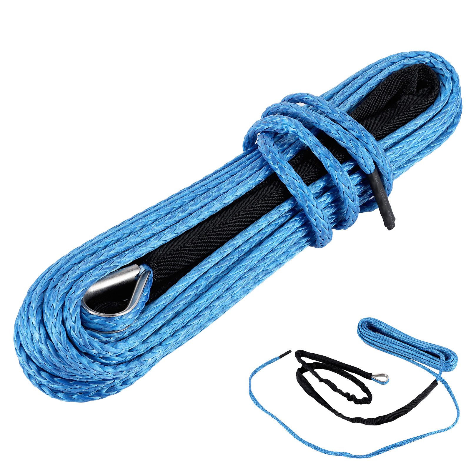 15 M Langes Seilwindenband, 7700 Lb (ca. 3500 Kg) Nylonseil, Zum Abschleppen Und Bergen Von Suvs, Atvs Und Utvs, Blau, Kofferraum