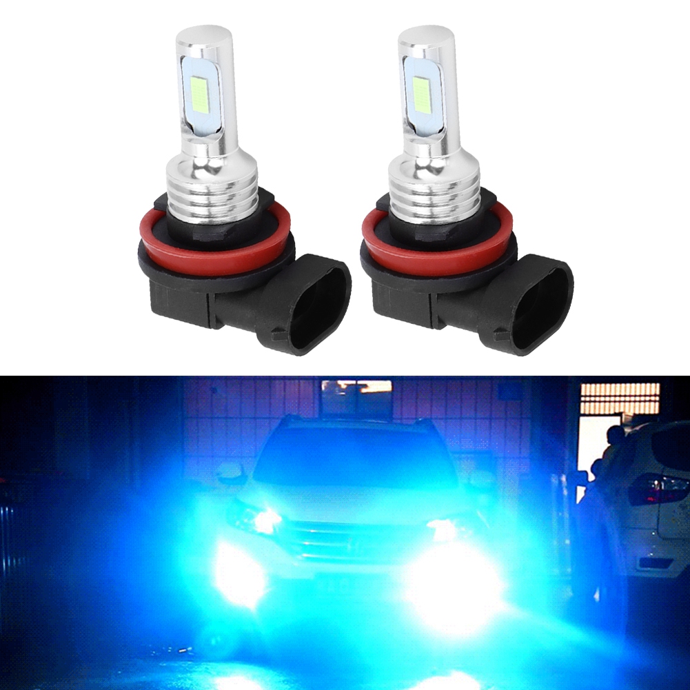 Paar H8/h11 80w 8000k Gletscherblaue Led-lampen Für Nebelscheinwerfer, 12-24v, Universell, Direkter Ersatz