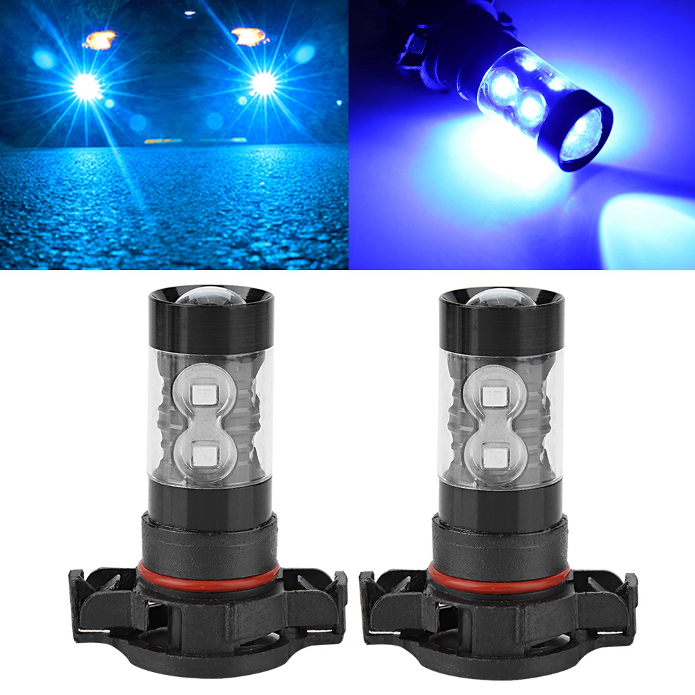 Set Mit 2 Blauen Led-lampen 50w 6500k Autoscheinwerfer Nebelscheinwerfer Fernlicht