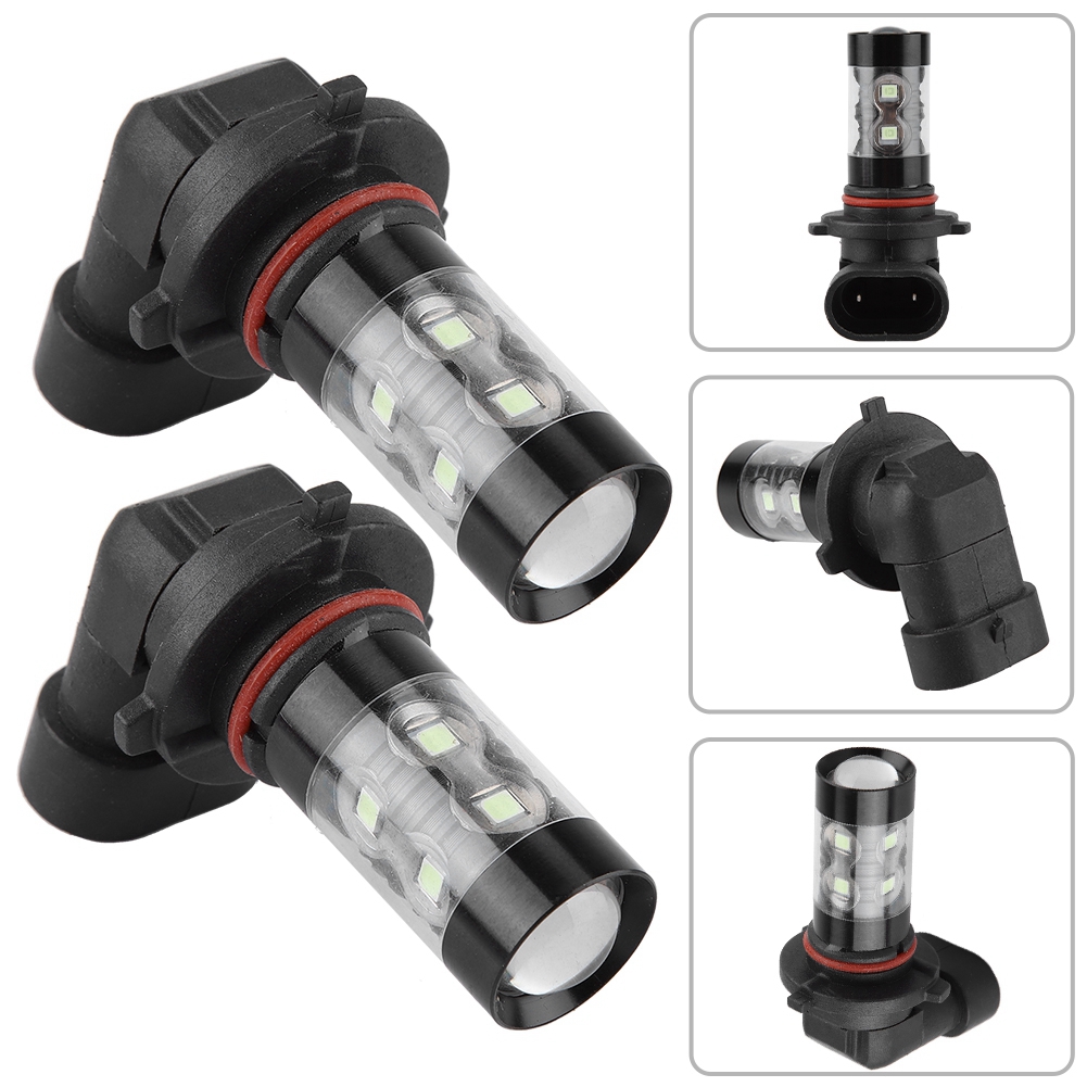 2 Led-lampen 9005 Hb4 8000k Gletscherblau 50w, Fern-/abblendlicht-set, Nebelscheinwerfer Für Autos, Leistungsstarke Beleuchtung