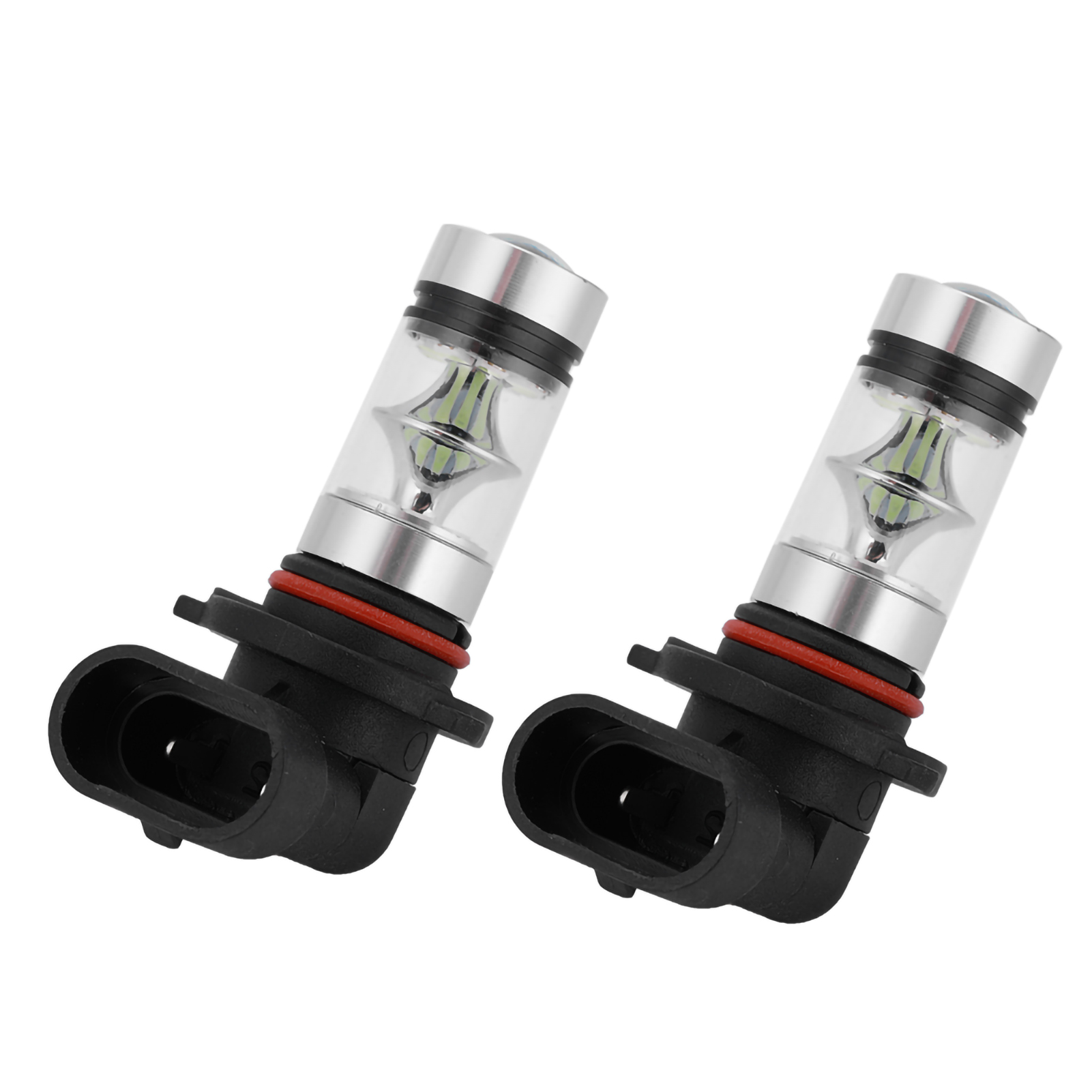 2 Led-lampen 9005 H10 9145 8000k Gletscherblau 100w, Nebelscheinwerfer, Leistungsstarke Lampe, Doppelset, Fahrzeugkompatibel