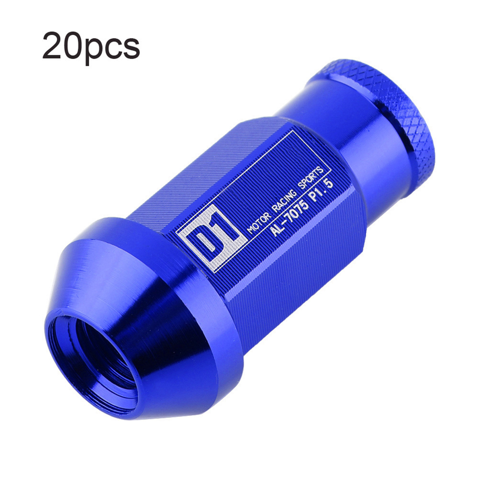 M12x1,5 Aluminium-radmuttern Für Rennwagenreifen, Blau, Leichtes Hochleistungs-befestigungsset.