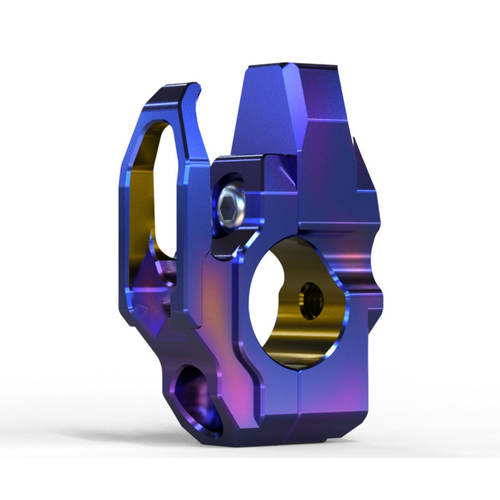 Motorradhalterung 22 Mm Lenkerhaken T6063 Hochfestes, Blau Gebranntes Aluminium Universalhakenhalter Optimale Robustheit