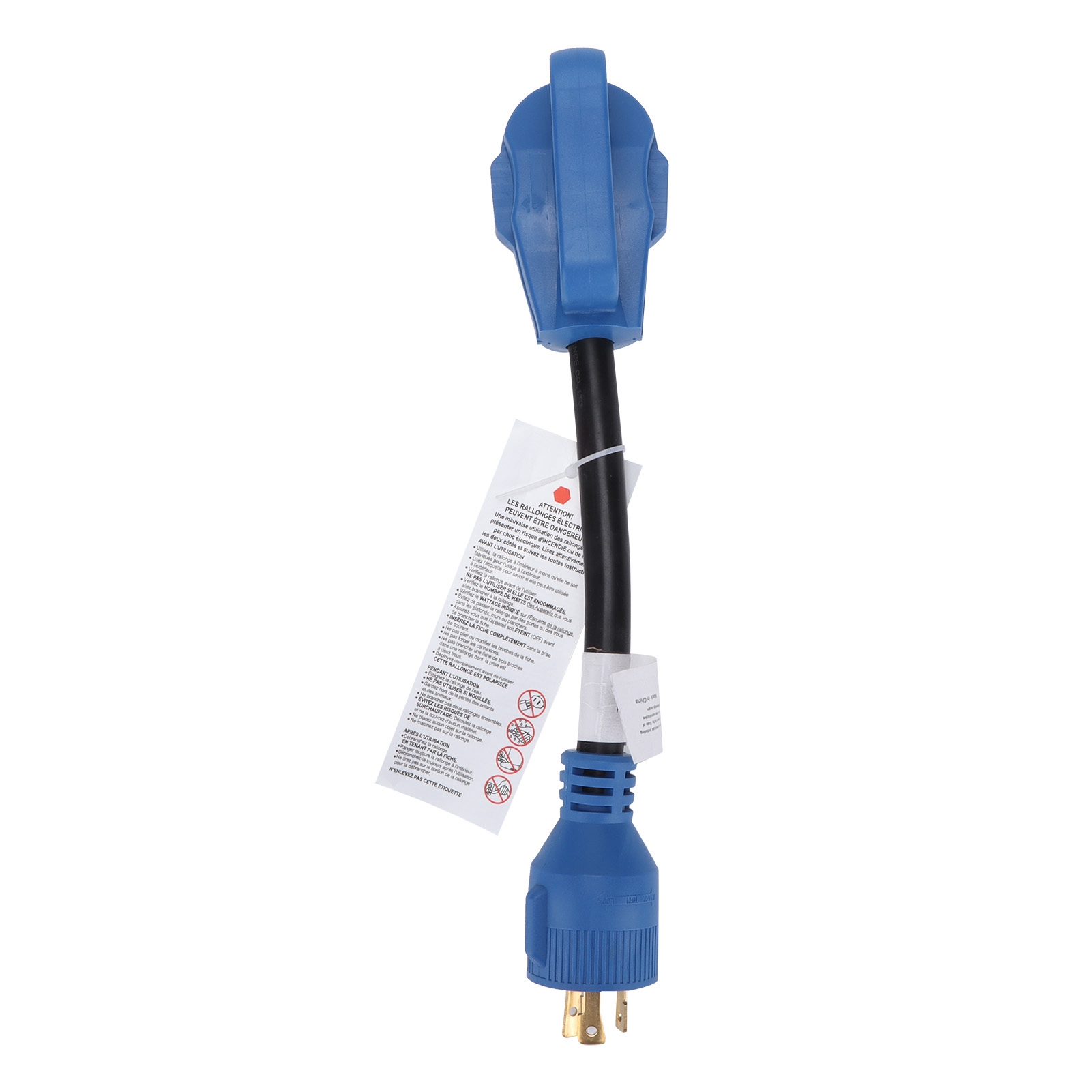 Rv-umrüstadapterkabel 30a Auf 30a 125v 10awg 3-adrig Blau Für Wohnmobil-/campingfahrzeugladung