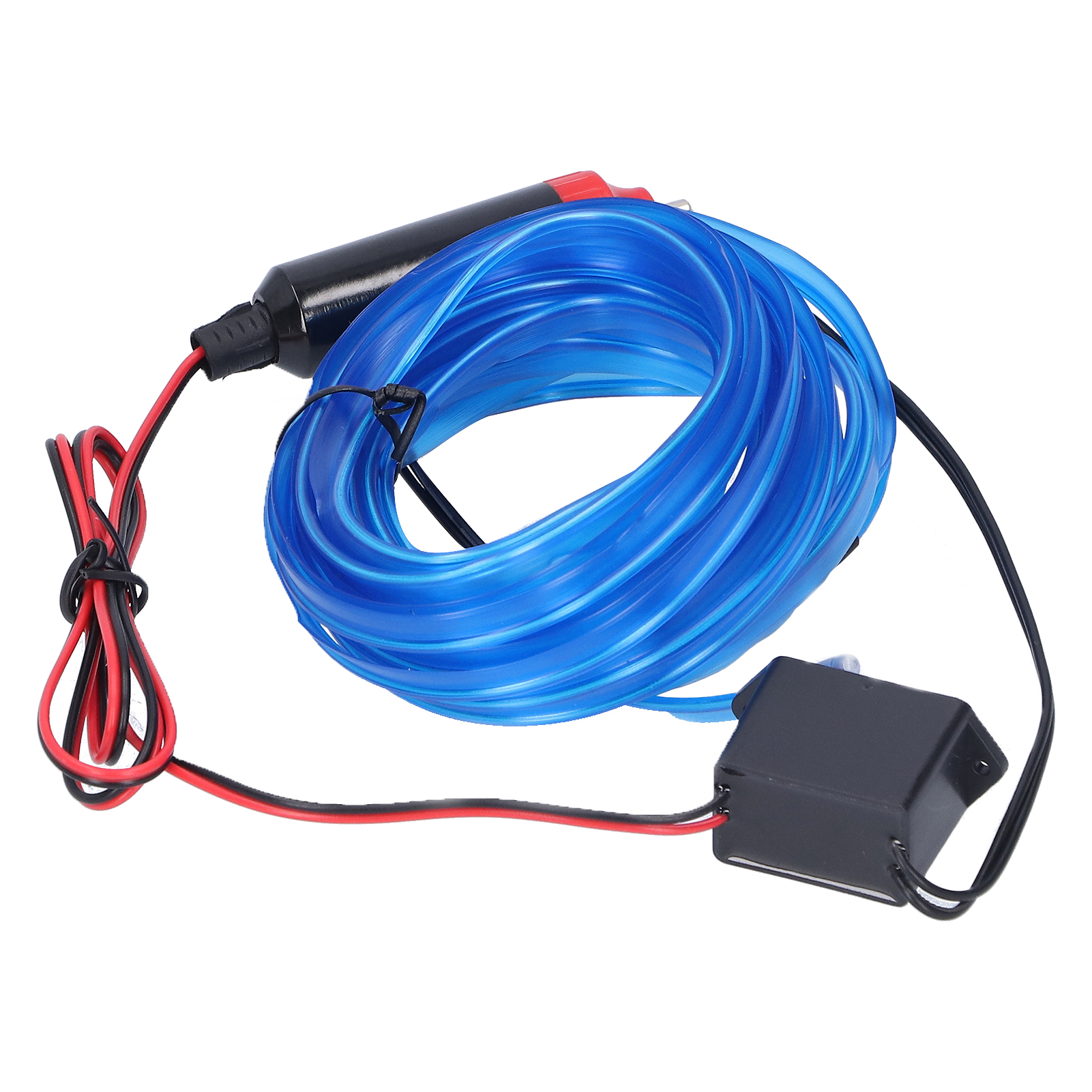 M Led-lichtleiste Für Autos, Zigarettenanzünderstecker, Innenraumbeleuchtung, 12 V Gleichstrom, Blau, Flexibler Lichtstreifen