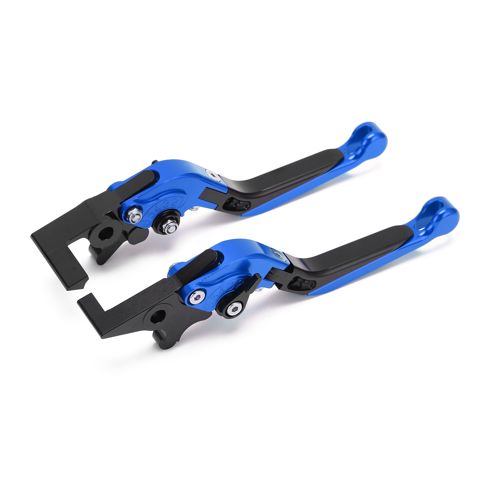 2 Cnc-gefräste, Verstellbare Motorradbrems- Und Kupplungshebel Aus Blauer Aluminiumlegierung, Ersatzteilset Für Adv150 2019-2021