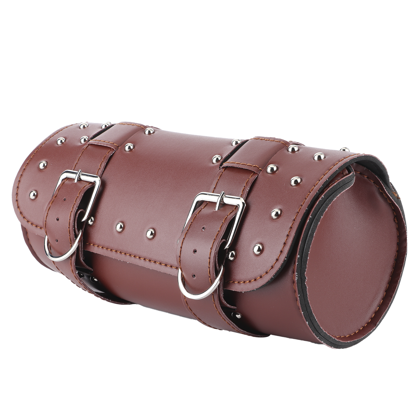 Universelle Motorradtasche Aus Pu-leder, Satteltasche, Motorrad-rollgepäck, Ersatzteil, Braun