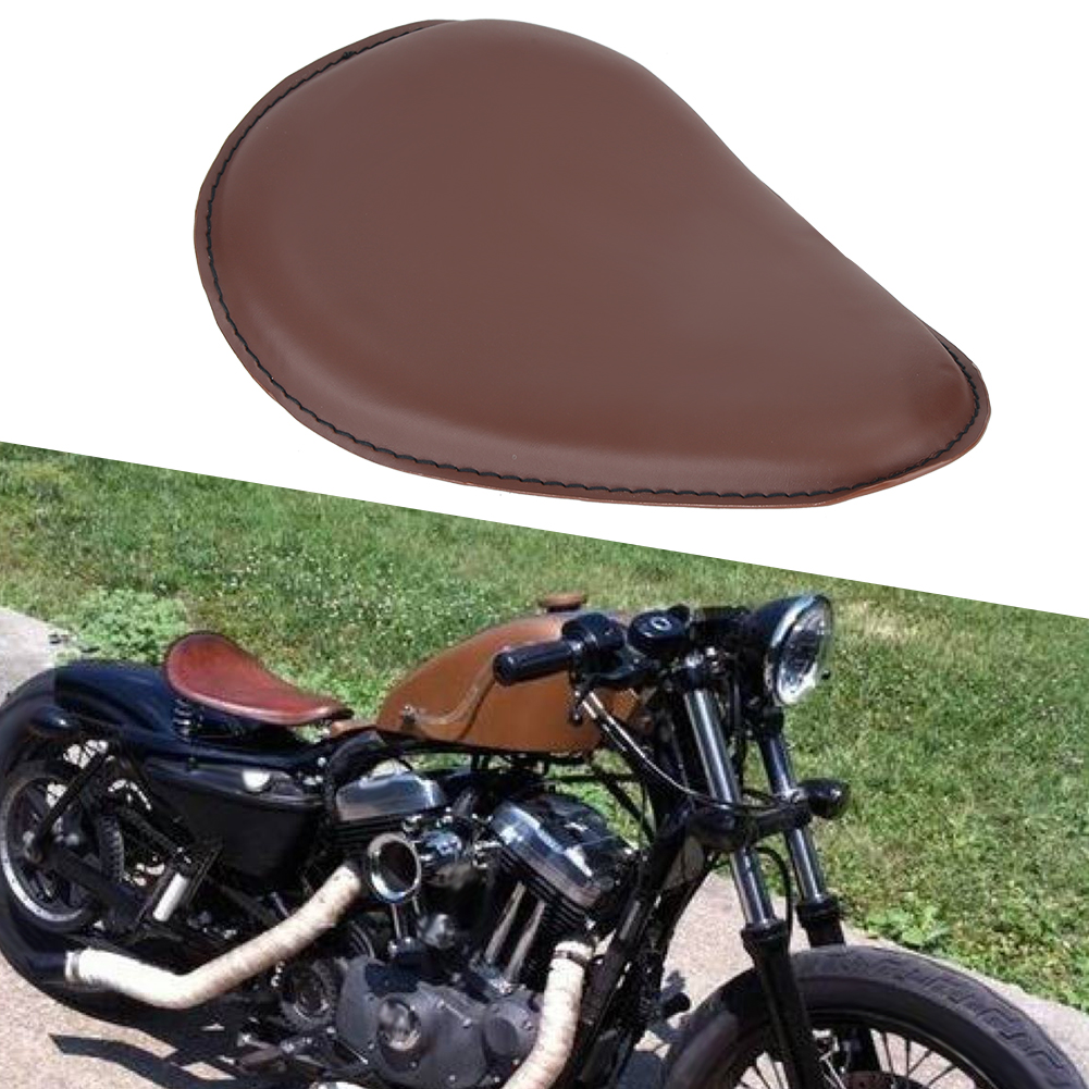 Braunes Motorradsitzkissen Mit Federn Und Halterung, Passend Für Yamaha