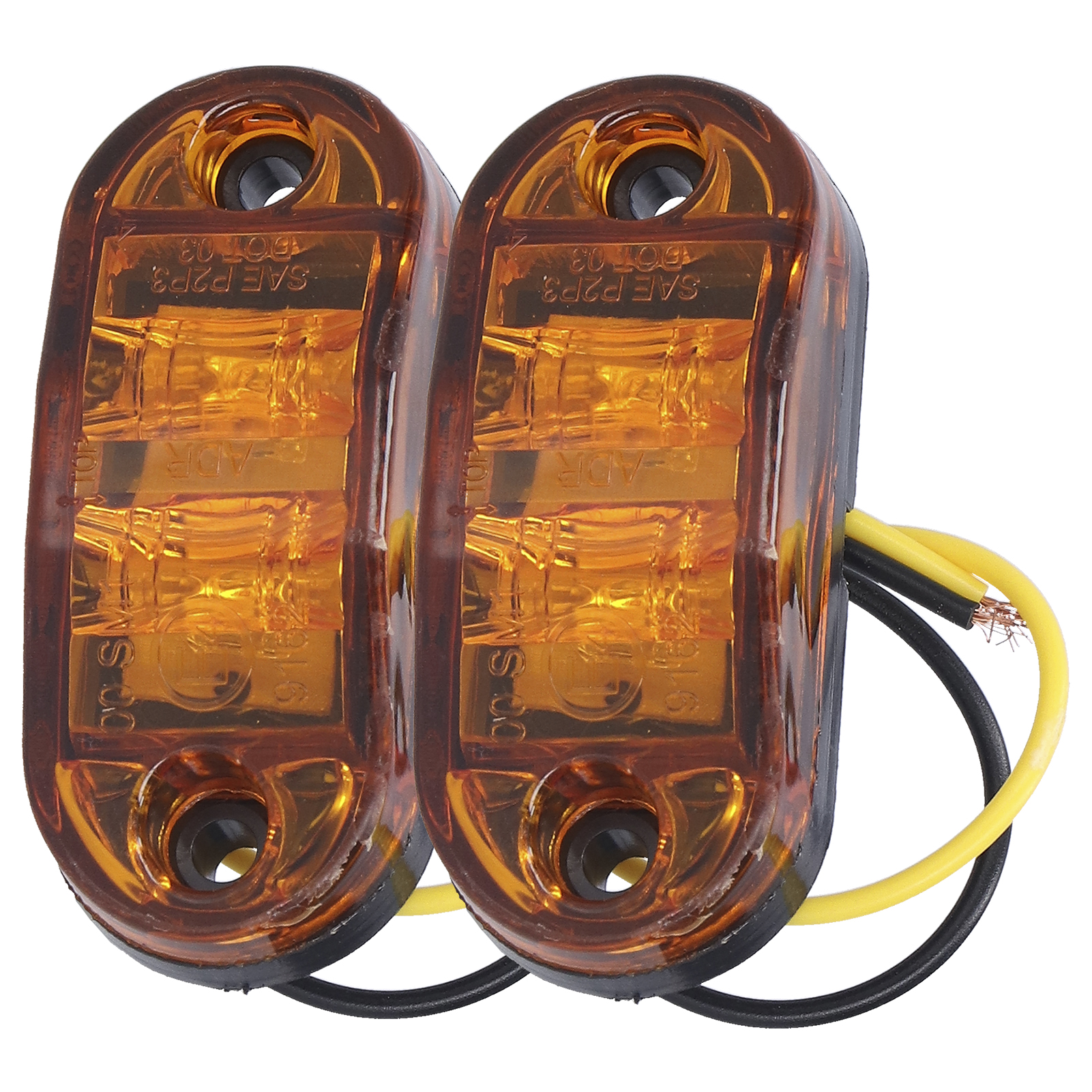 Led 10-30v Ultrahelle Blink-seitenmarkierungsleuchten Für Pkw, Lkw, Anhänger Und Wohnmobile, Gelb, Kfz-signalleuchten