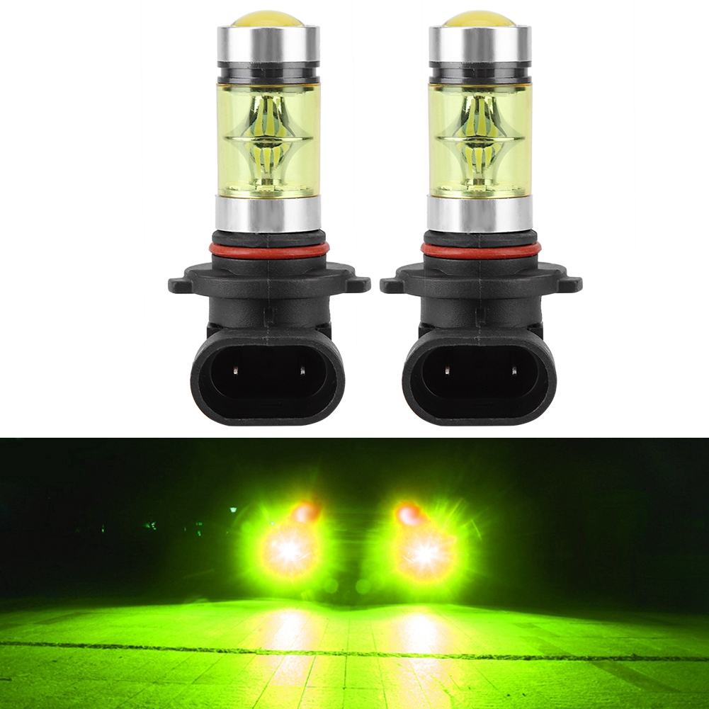 2er-pack Led-lampen 9006 100w 4300k Gelb, Fernlicht Und Nebelscheinwerfer Für Autos, Leistungsstarke Beleuchtung