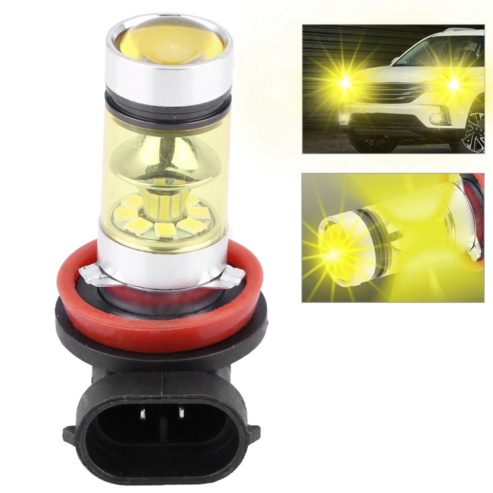 2 Superhelle 100-w-led-lampen Für Autoscheinwerfer/nebelscheinwerfer, Umrüstung, Gelbes Licht, 2er-pack
