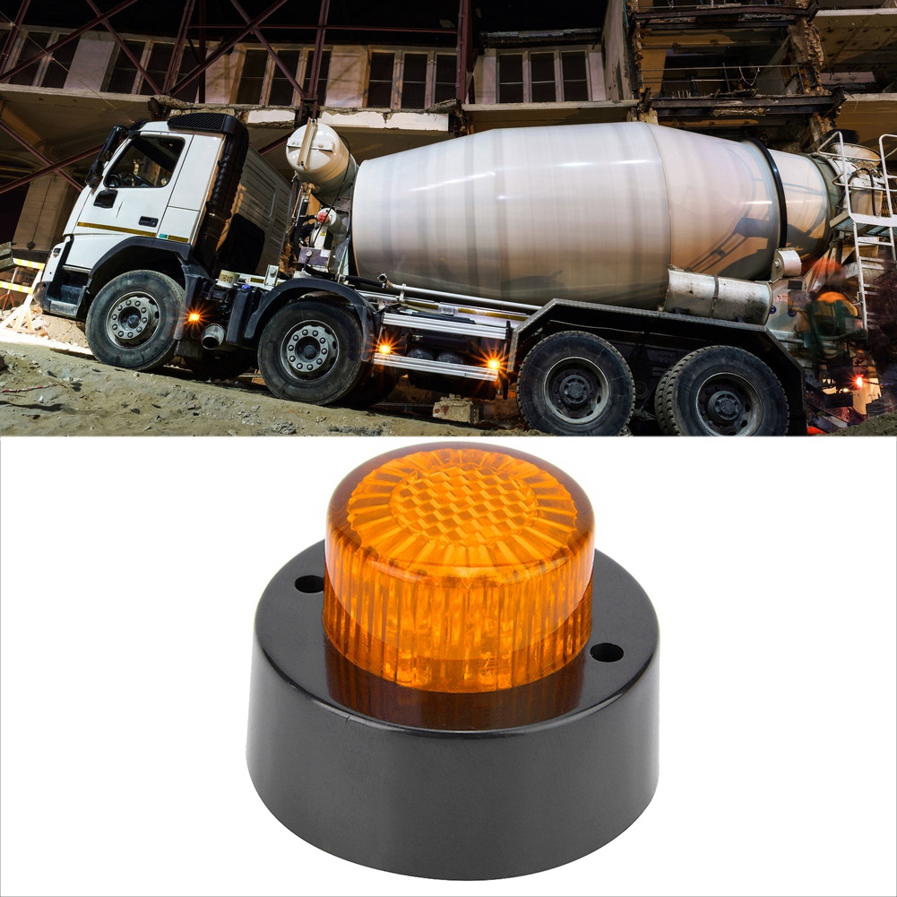 24v Runde Mini-led-positionsleuchte, Gelb Blinkender Seitenblinker Für Anhänger, Lkw, Transporter