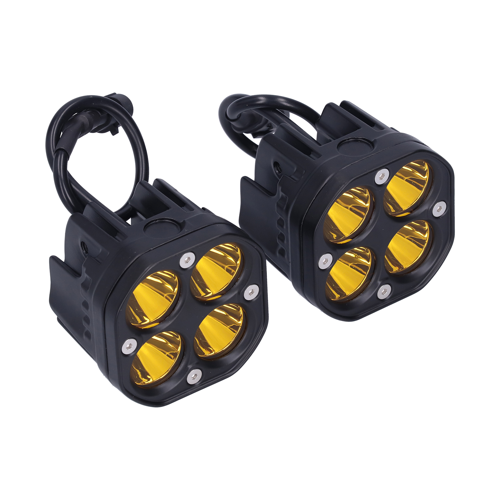 3er-pack Led-nebelscheinwerfer, 40 W, 6000 K, Gelb, 10–30 V, Universal-spot Für Geländewagen, Utv Und Motorrad