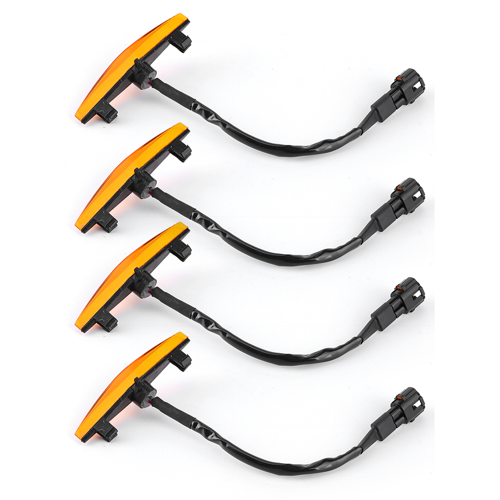 4 Stück Led-frontgrillleuchten, Passend Für Toyota 4runner Trd Pro (2014–2019), Gelbes Gehäuse, Gelbes Licht