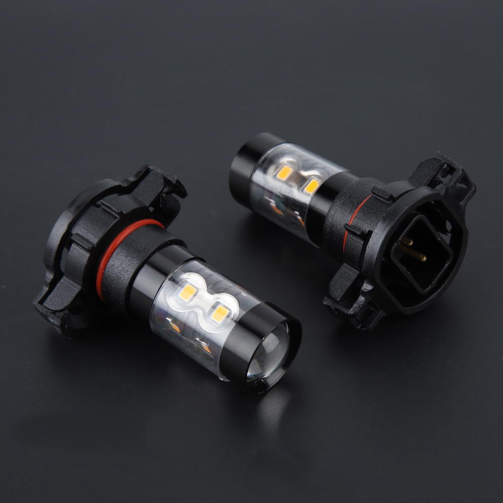 Paar 50w 3000k Gelbe Led-nebelscheinwerferlampen, Fahrleuchten Für Autos, Autobeleuchtungsset