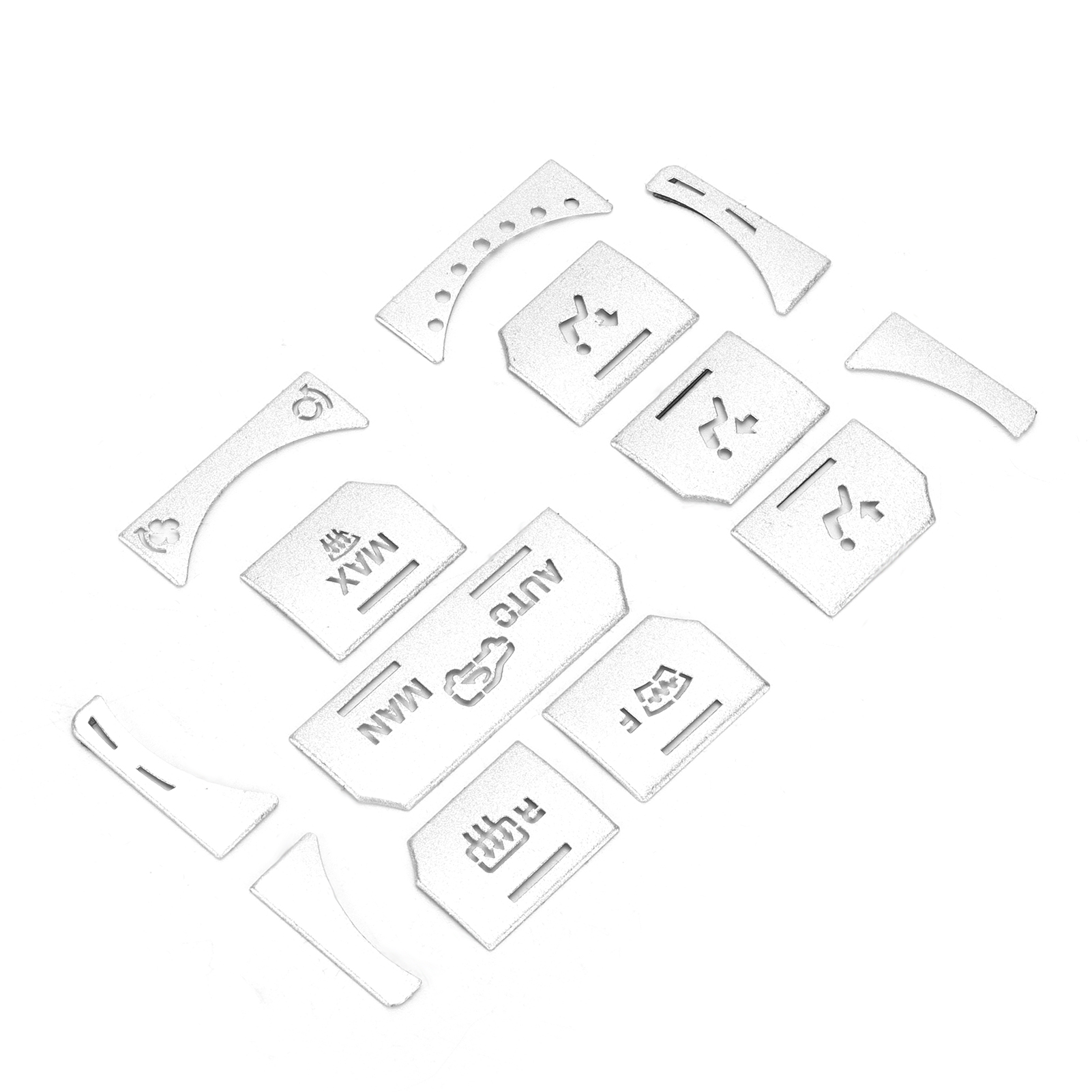 Satz Mit 13 Silbernen Klimaanlagen-schalterabdeckungen Für Land Rover Range Rover Evoque (2012–2018), Ersatzknöpfe