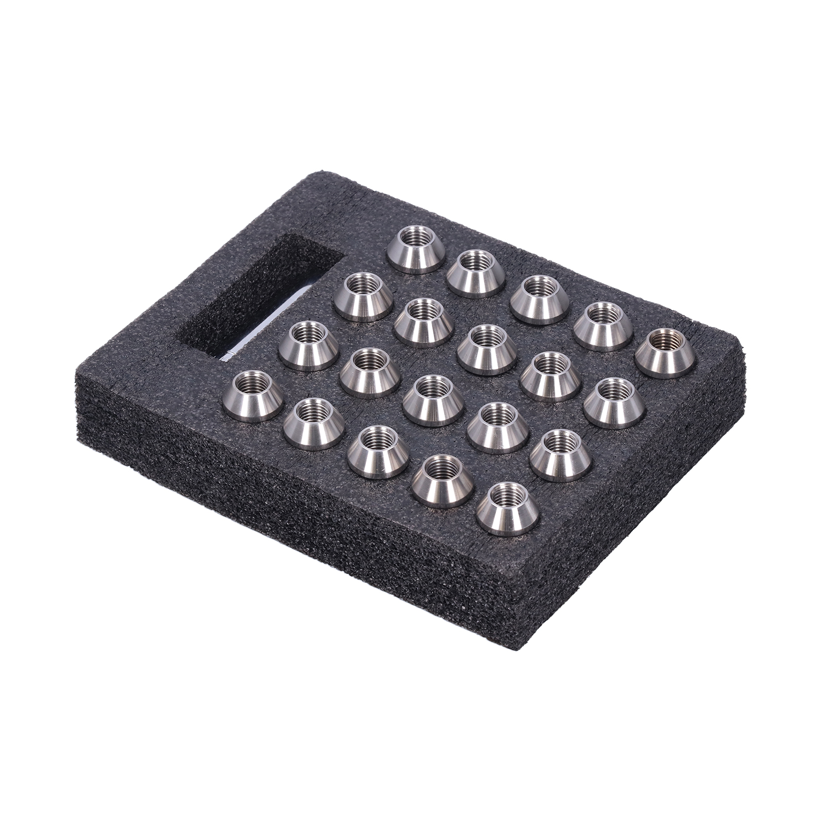 M12x1,5 Radmuttern Aus Edelstahl T304, 45,7 Mm Hoch, 20er-packung, Silberfarben, Auto-tuning-zubehör