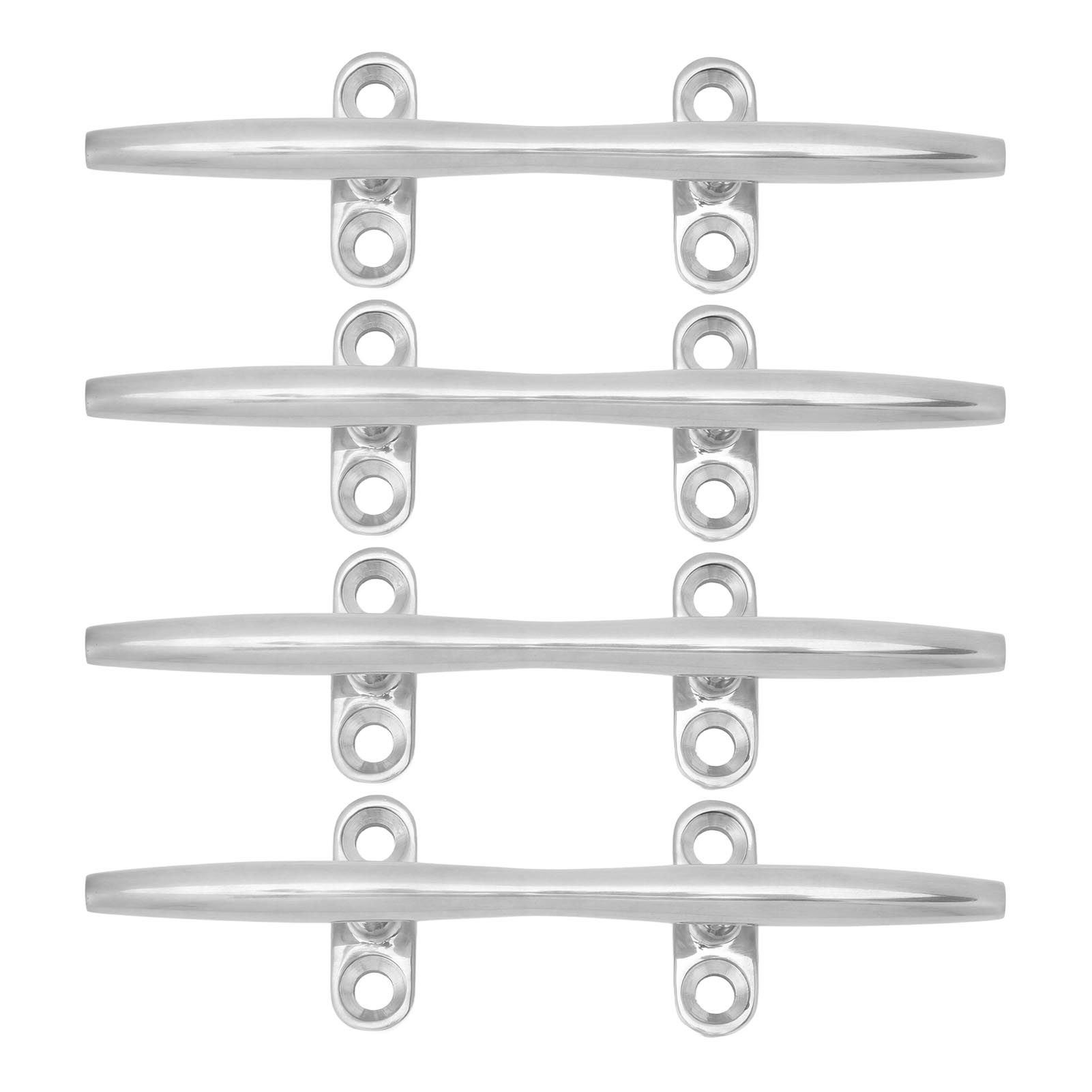 4 Decksklampen Aus Edelstahl 316, 15 Cm, Für Boots-/yachtfestmachung, Hohlmontage, 4er-set, Rostfreie Bootsbeschläge