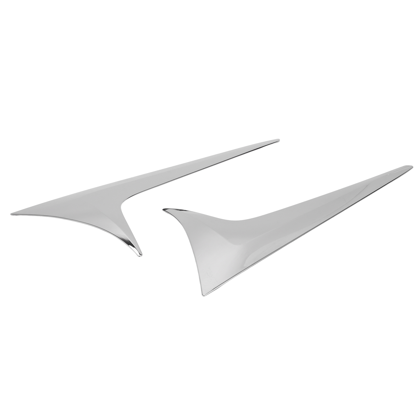 2 Verchromte Heckseitenspoiler Für Mazda Cx-5 Kf (2017–2021), 2-teiliges Set, Verchromter Fensterspoiler, Direkter Ersatz, Hochglanzlackierung