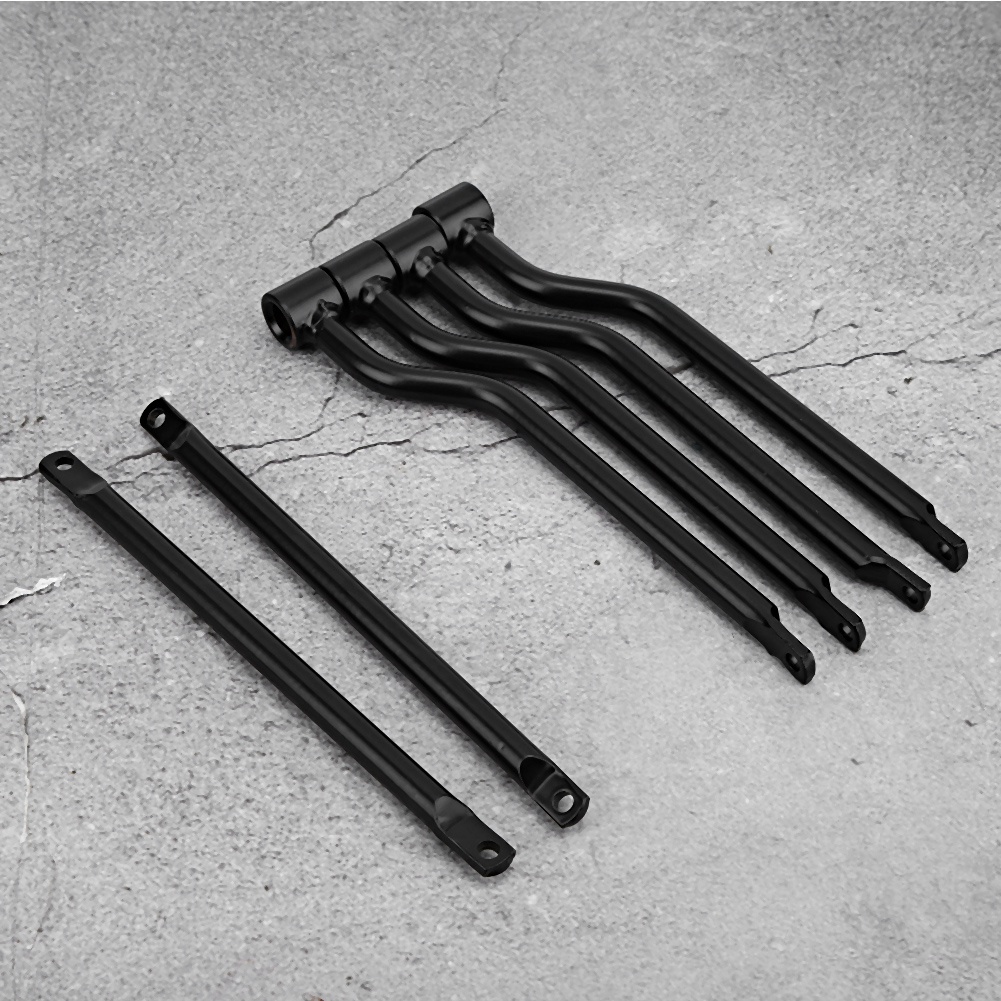 Seitlich Montierbarer Motorradgepäckträger Aus Edelstahl, Packtaschen-befestigungssatz, Hintere Verstärkungsstrebe, Robustes Ersatzteil