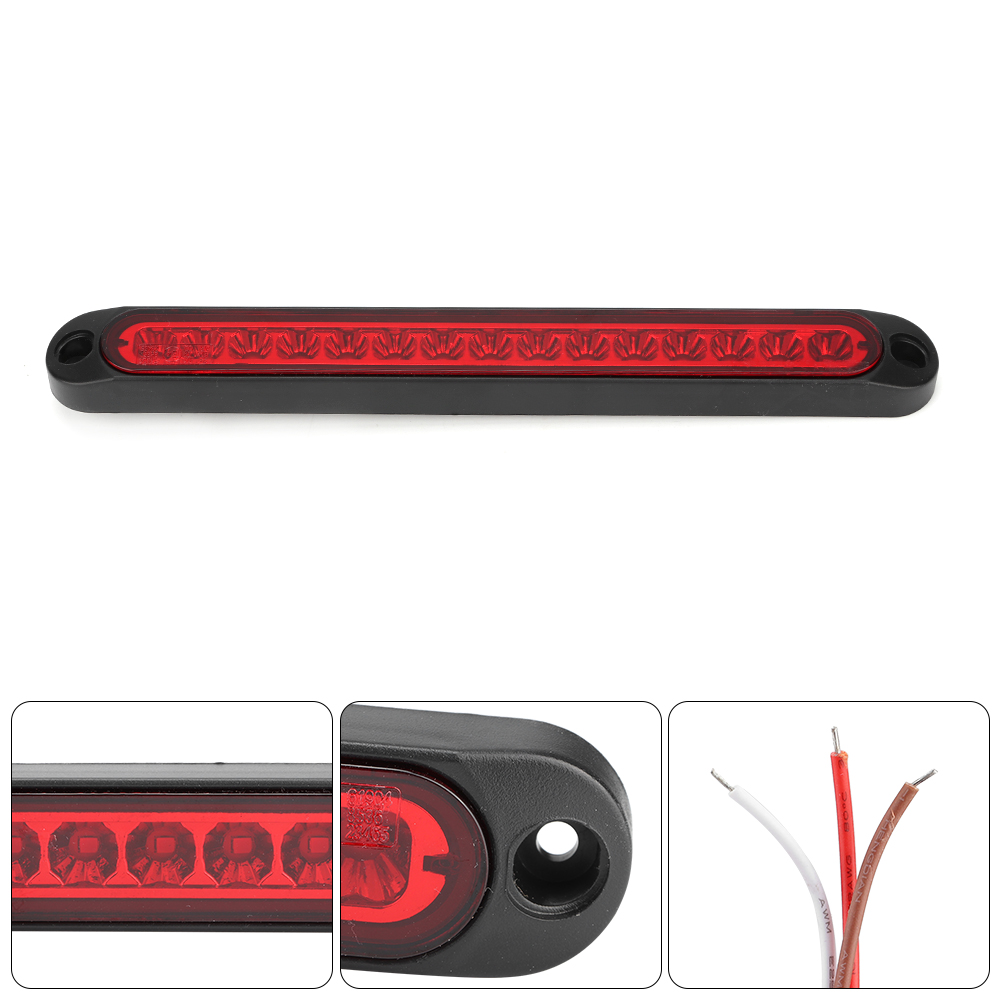 Rücklicht Anhänger Bremslicht Blinker Lkw 15 Leds 10-30 V Rot