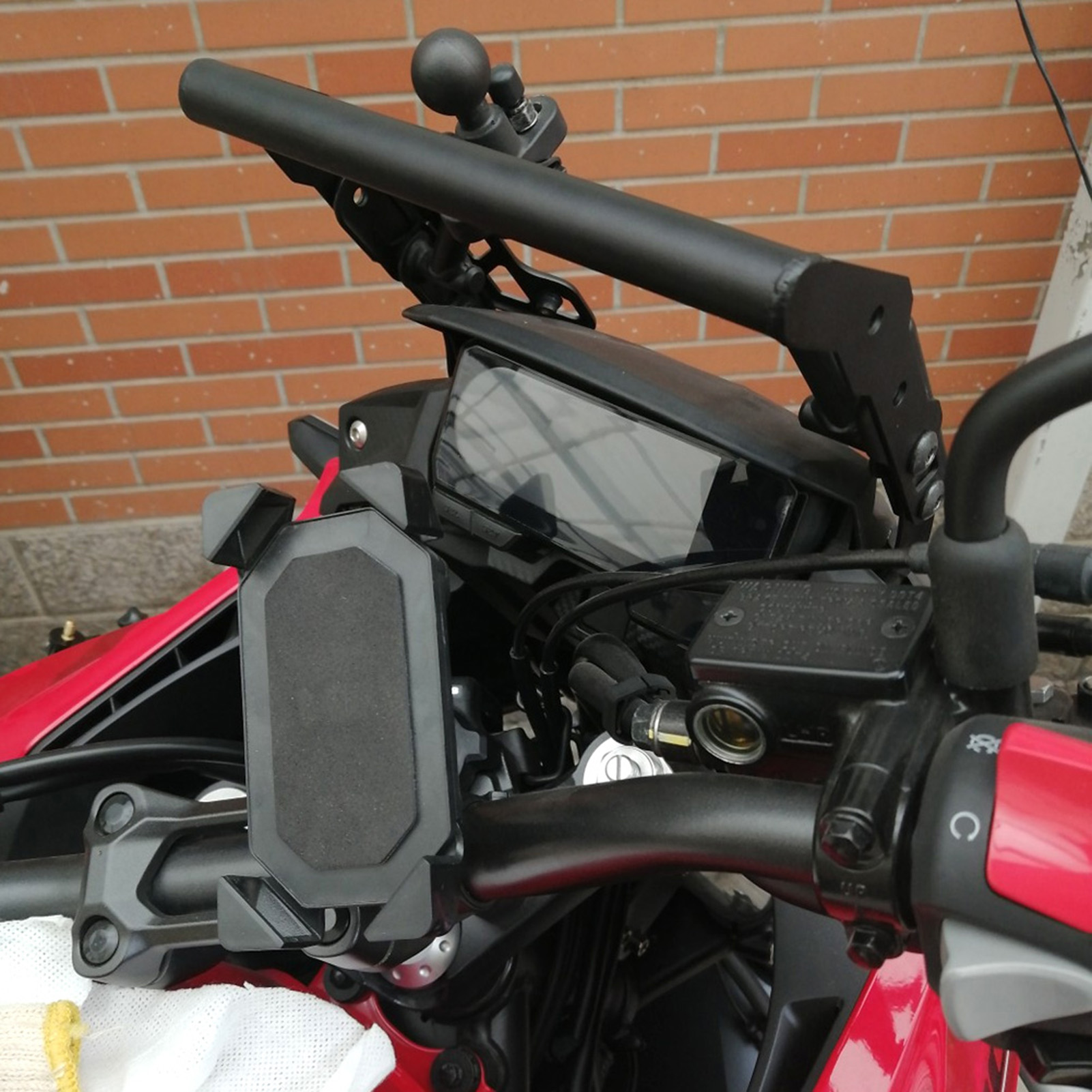 Motorrad-gps-navigationsgerät-halterung Mit Handyhalterung, Passend Für Cb500x 2017–2019