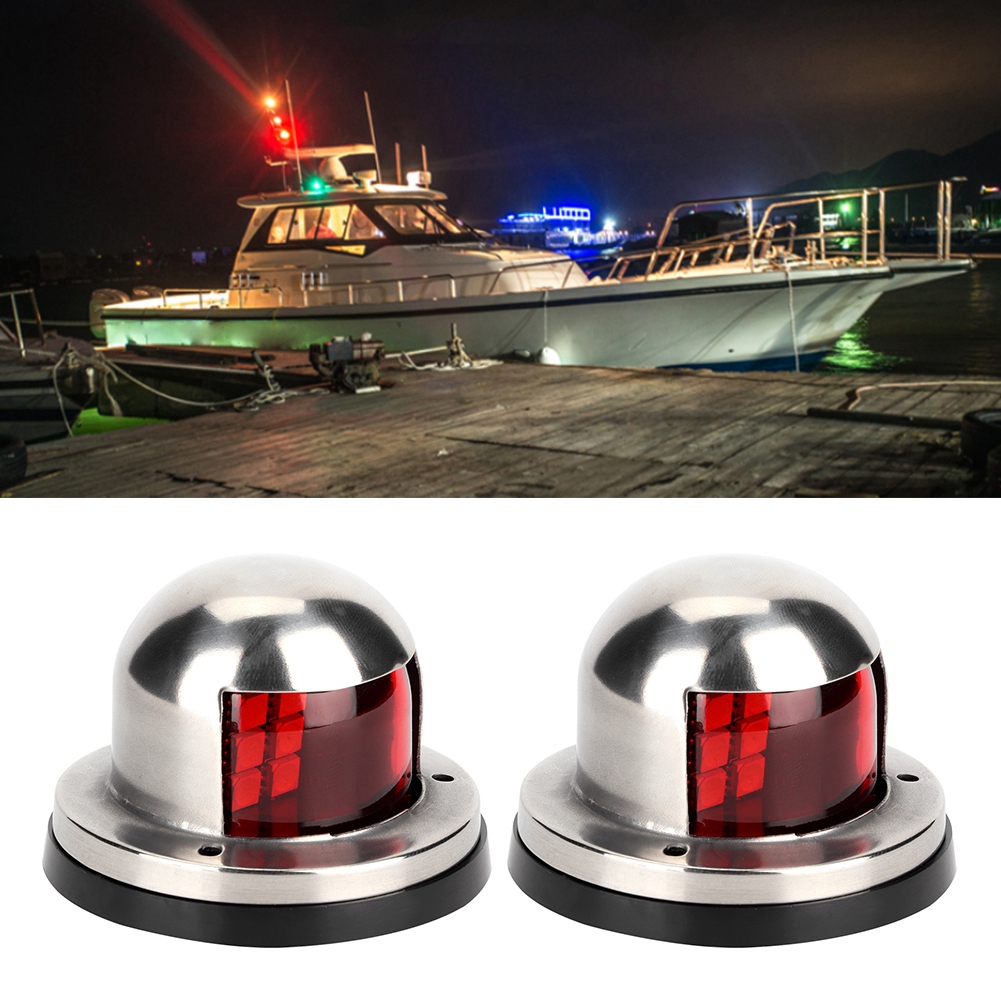 2 Stück 12v Led-seitenlicht Für Auto, Boot, Navigation, Signalleuchte, 8 Leds (rot)
