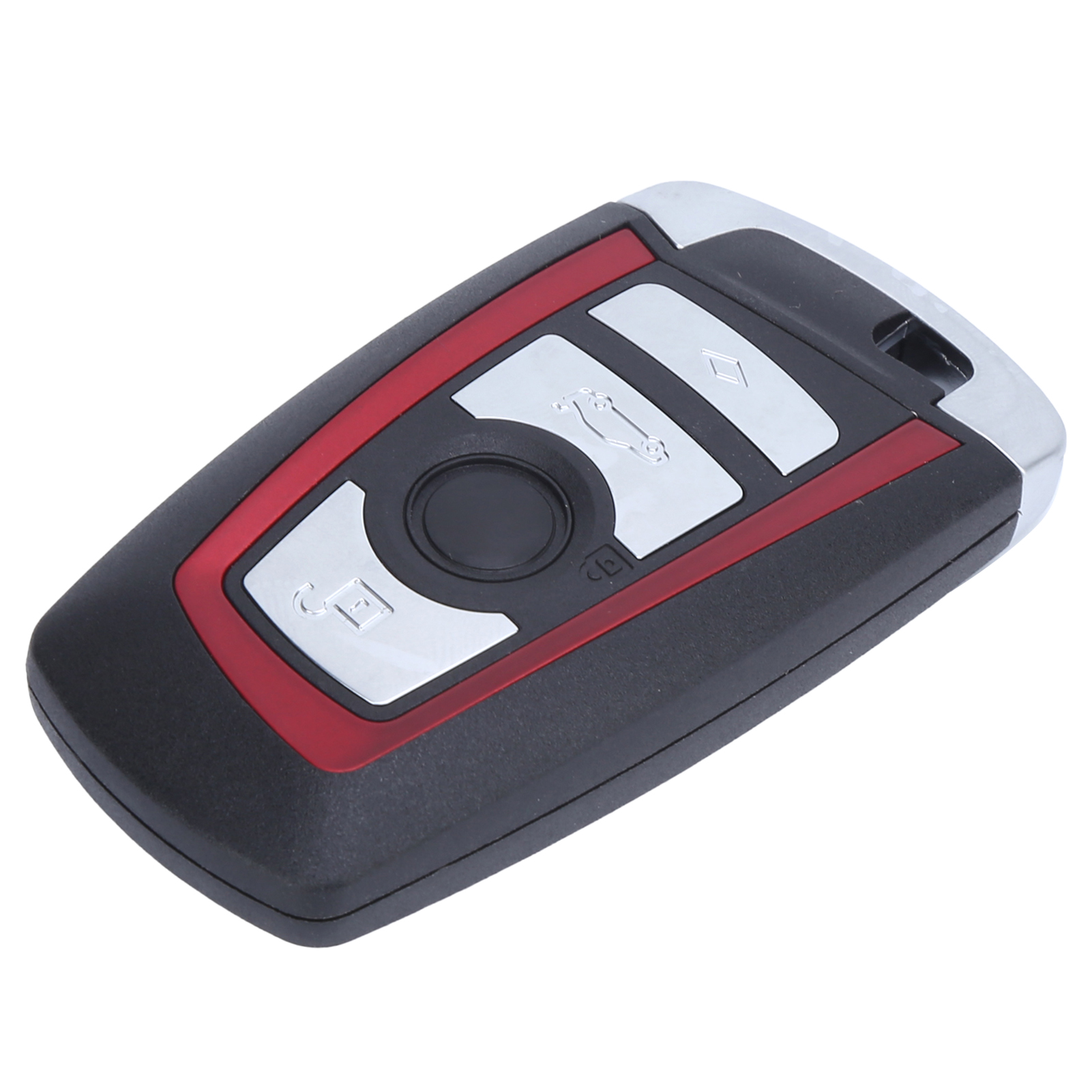 Schlüsselgehäuse Mit Kleinem Silber/rot/schwarzen Schlüssel, Ersatz Für Bmw 5er Gt 550i (2010–2014), 4 Tasten, Fernbedienungsgehäuse