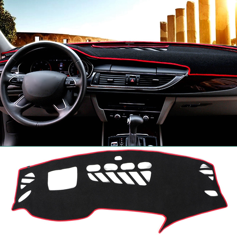 Blendfreie Armaturenbrettmatte Für Audi A7 (2009–2018), Konsolenschutz, Hochwertige Innenausstattung, Veloursbezug, Blendfreie Armaturenbrettabdeckung