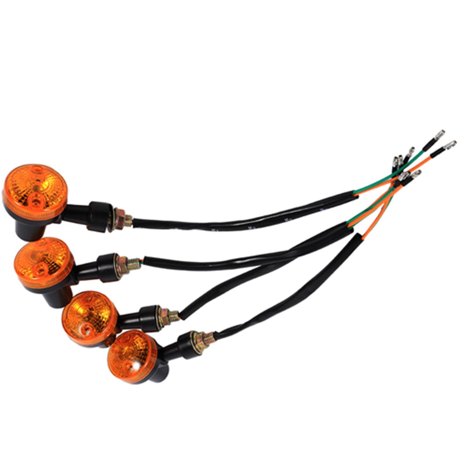 Universelle Motorradblinker, 4x Gelbe Blinker, 12v Blinkerbirnen