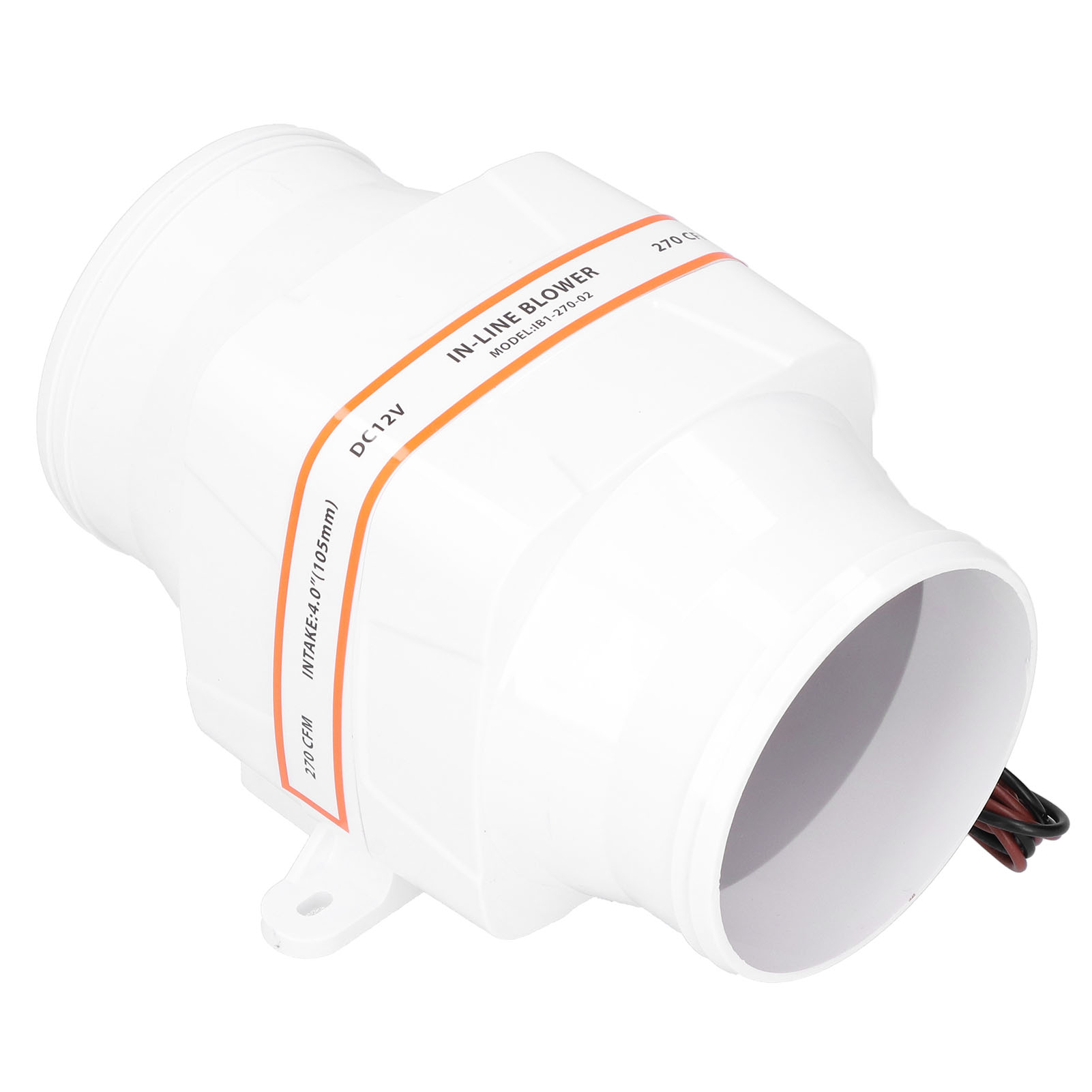 4-zoll-axial-bilgenlüfter 270cfm 12v, Hochleistungs-schiffslüfter, Korrosionsbeständig, Bootszubehör, Effiziente Luftabsaugung.