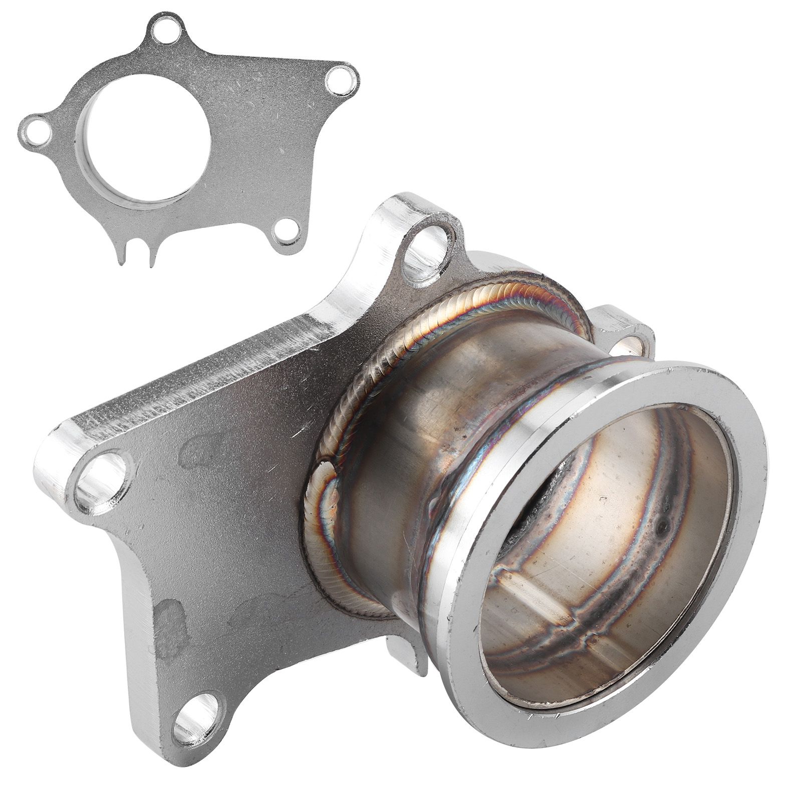 5-loch-turboflansch Auf 2,5-zoll-v-band-adapter, Edelstahl, T3/t4-kompatibel