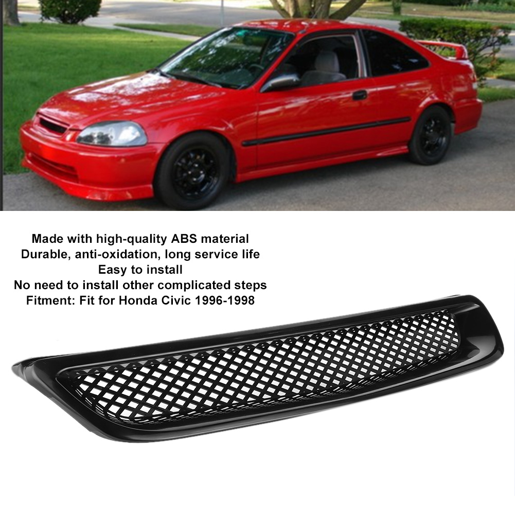 Frontgrill-lufteinlassgitter Passend Für Honda Civic 9698 Jdm Typer Style