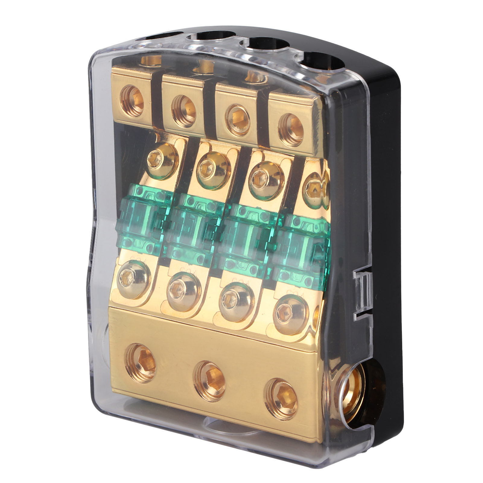 1 Eingang, 4 Ausgänge, 0/4 Awg Bis 4/8 Awg Kupfer-sicherungshalter Für Auto, Lkw, Boot
